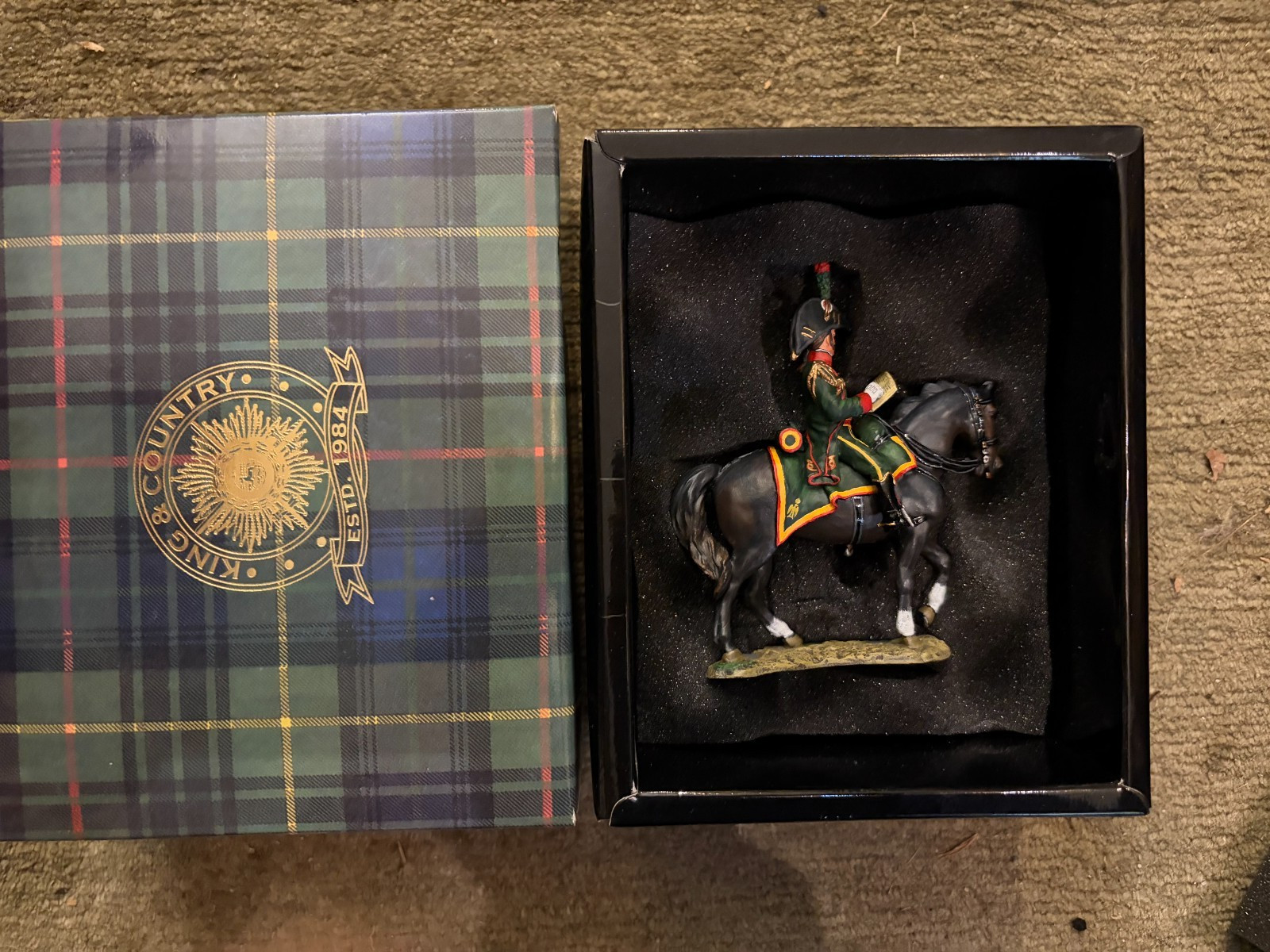 KING & COUNTRY NAPOLEONIC MOUNTED CHASSEUR AIDE DE CAMP NA27 1/30 NEW