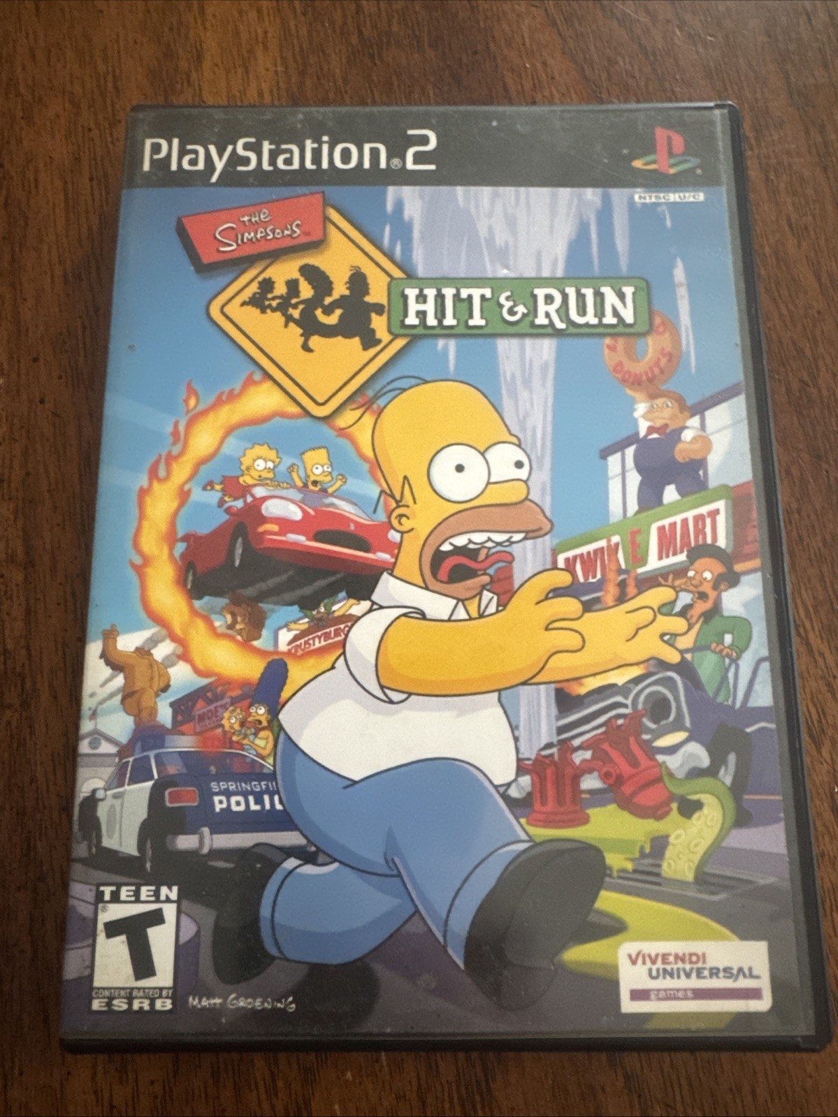 Simpsons Hit And Run For PS2  . Box and Disc only. Tested