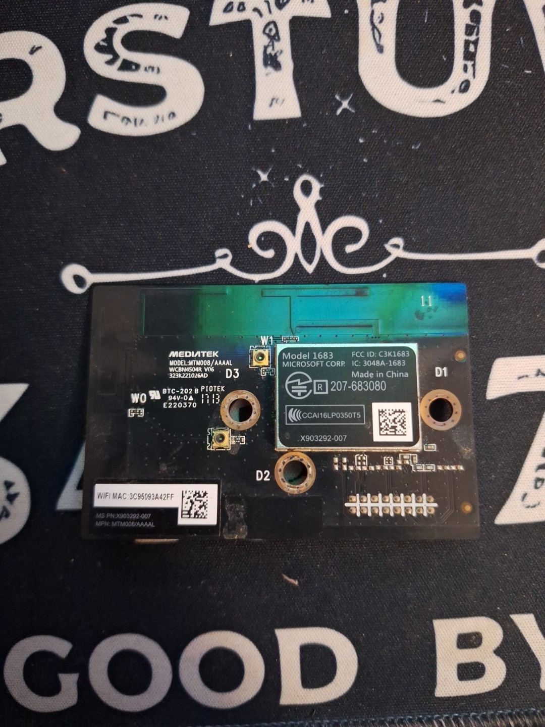 MediaTek Wi-Fi card Model 1683