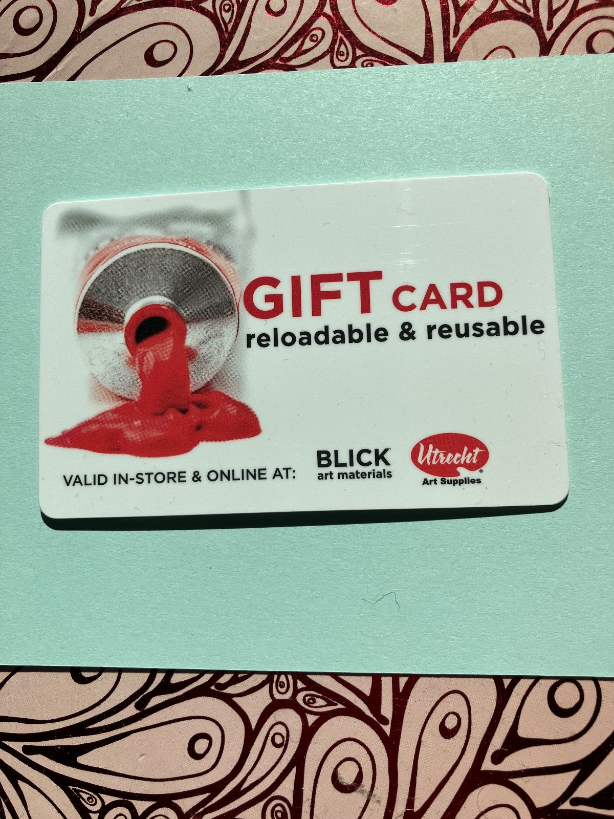 Blick Art 50$ Physical Gift Card never used