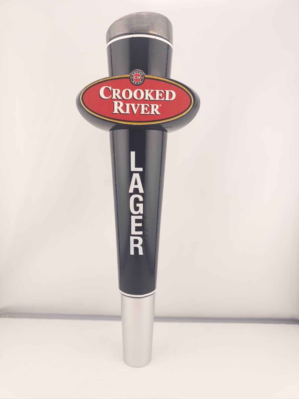 Vintage Crooked River Lager Beer Bar Keg Tap Handle Heavy VGC Cleveland