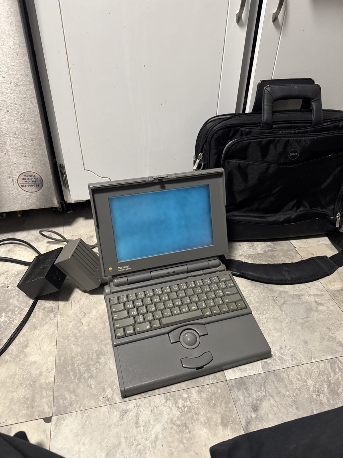 Apple macintosh PowerBook 145B with bag - Estate Sale SOLD AS IS