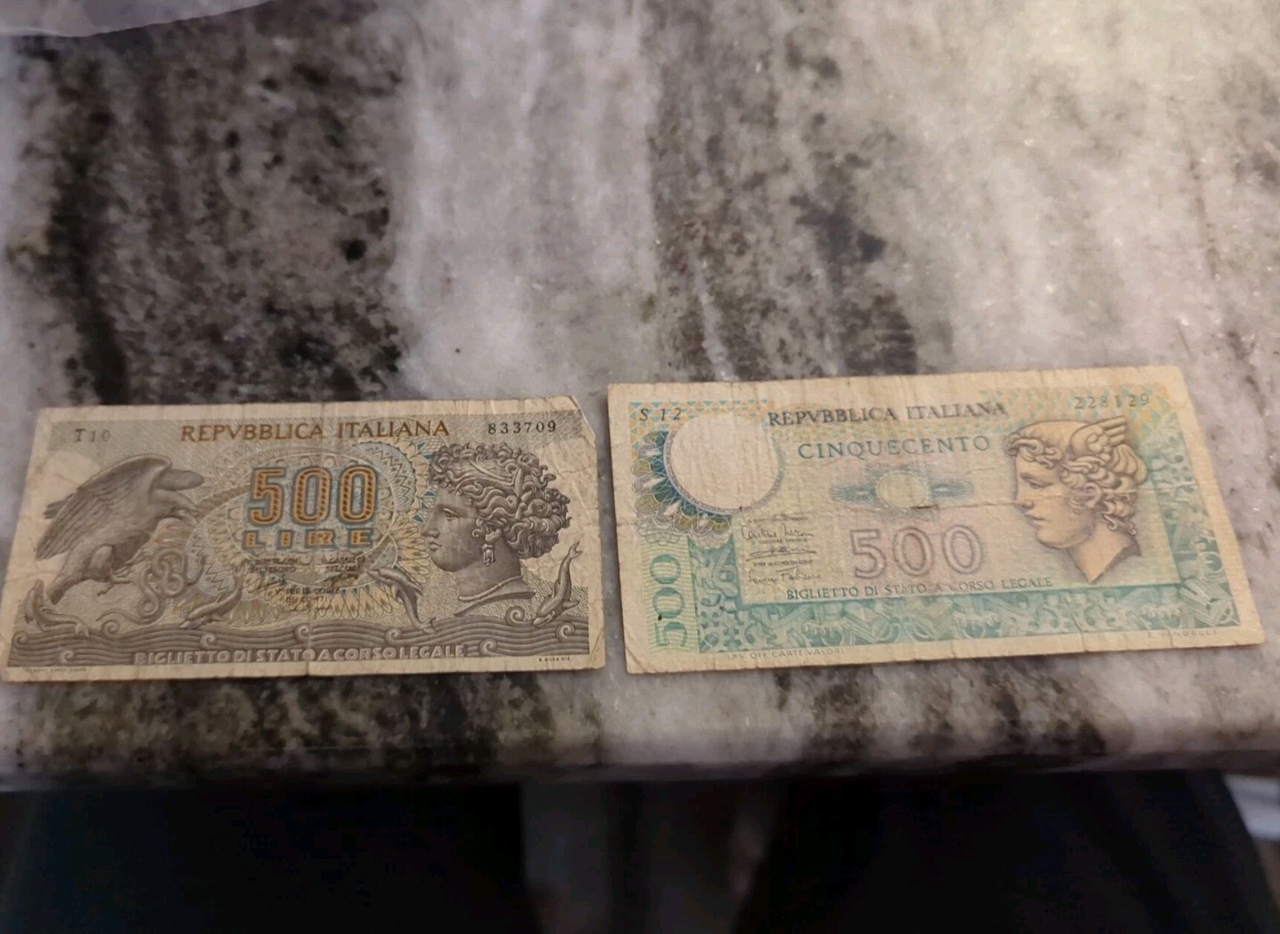 ITALY 500 lira.  1966.  Well circulated