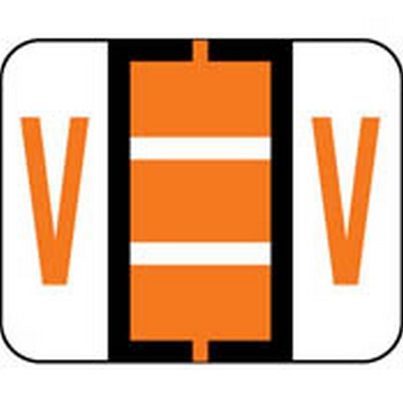 Smead Compatible "V" Labels, Polylaminated Stock, 1" X 1-1/4" Individual