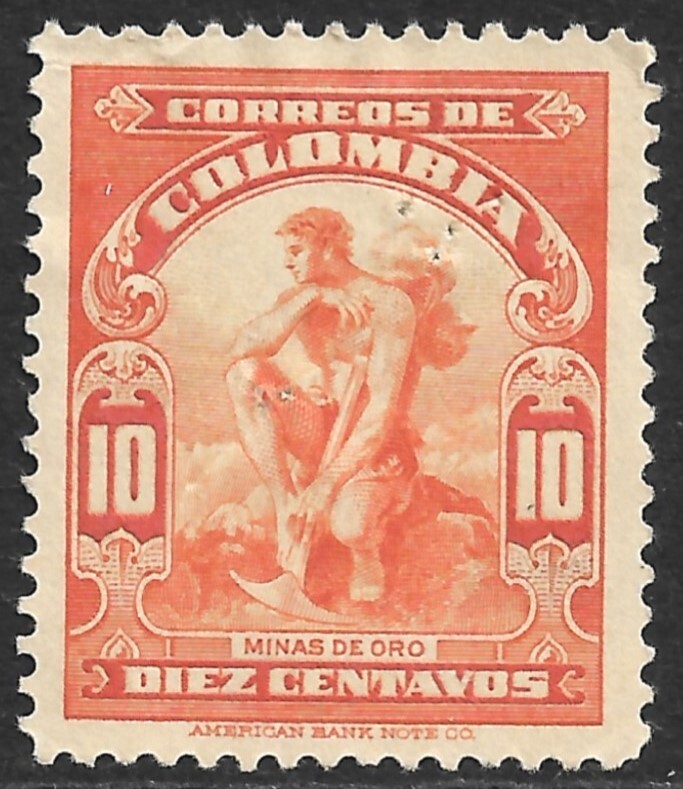 Colombia Scott 439 F/VF Mint Hinged Issued 1935 Gold Mining