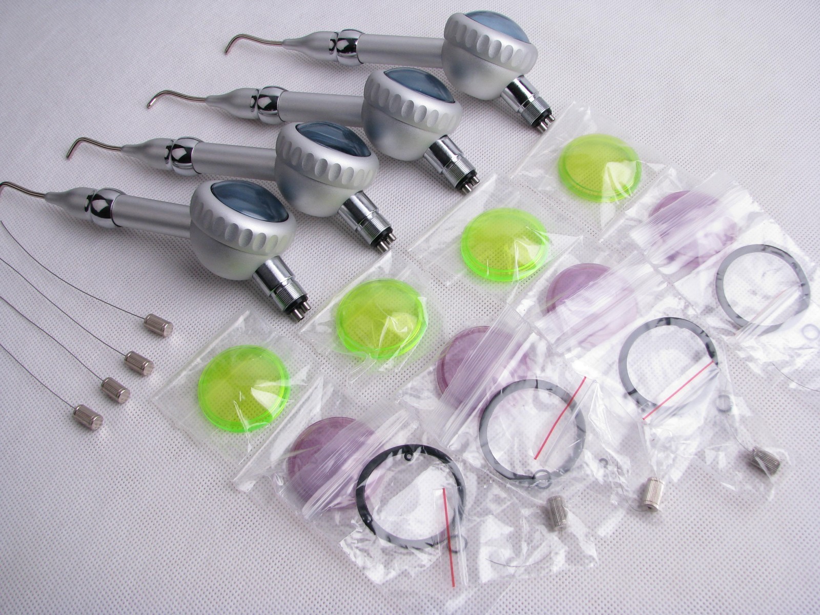 4* Dental Air Polisher Teeth Polishing Hygiene Prophy Handpiece Jet flow 4 Holes