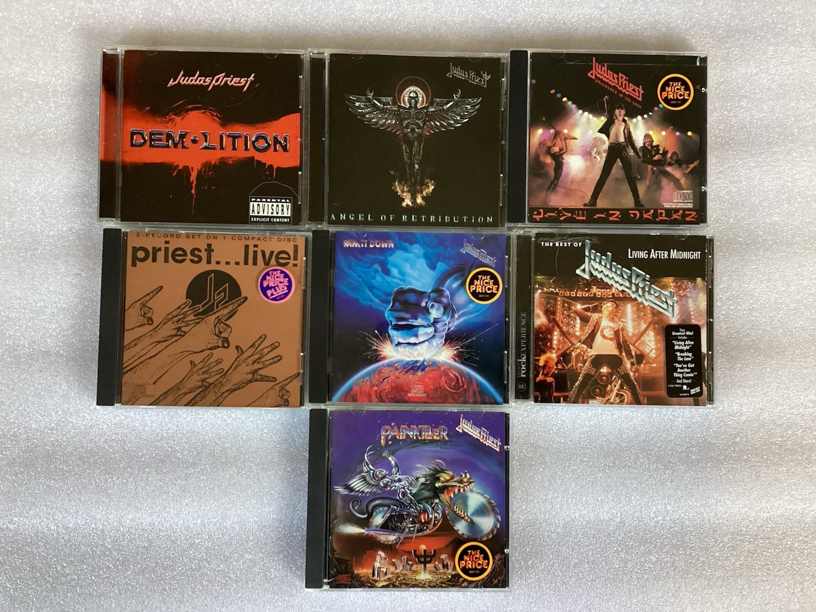 Set Of 7 Cds Judas Priest Lot Heavy Metal Rock
