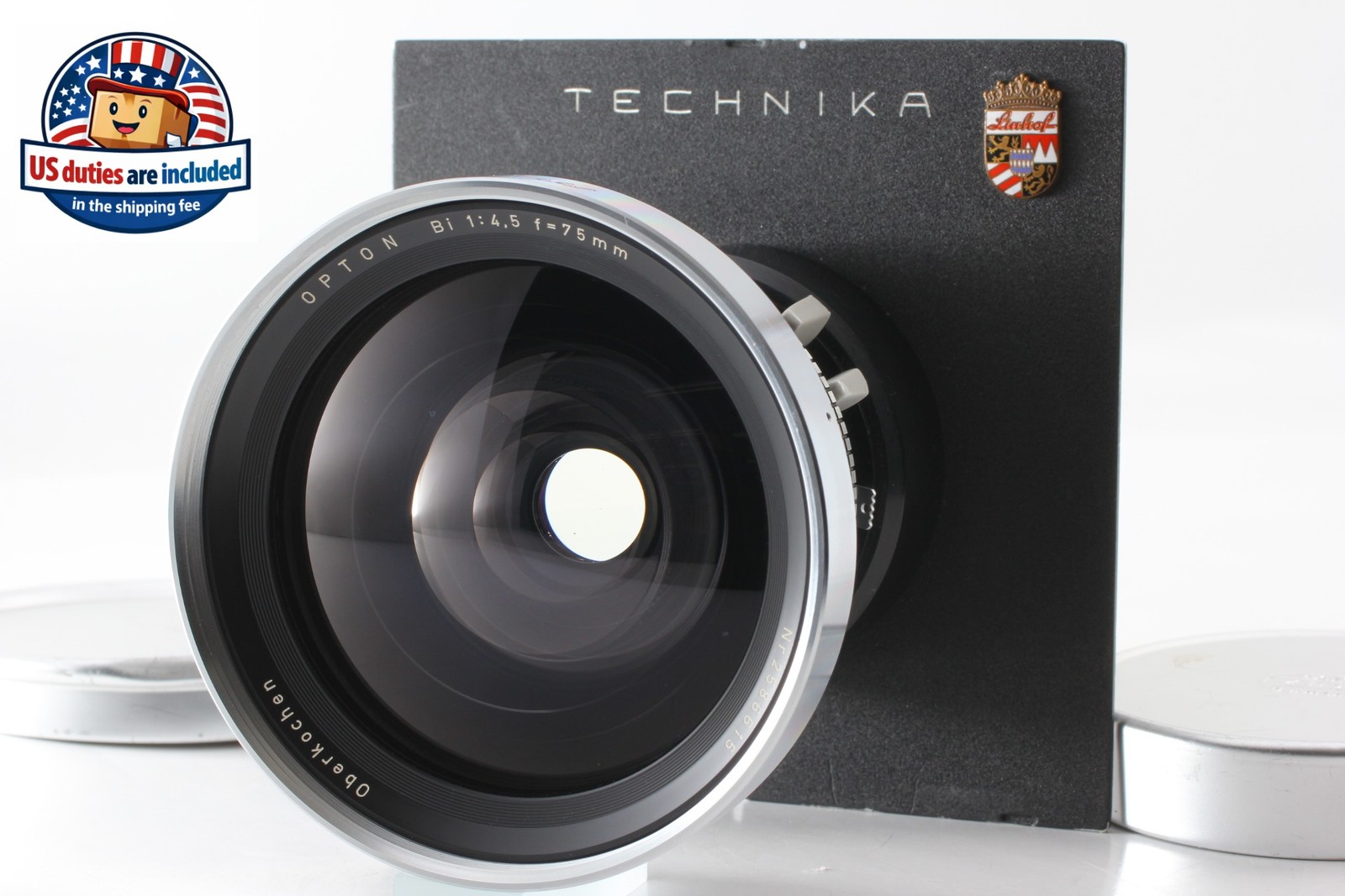 [Near MINT] Carl Zeiss Oberkochen Opton Bi 75mm f/4.5 Lens 5x7 board From JAPAN