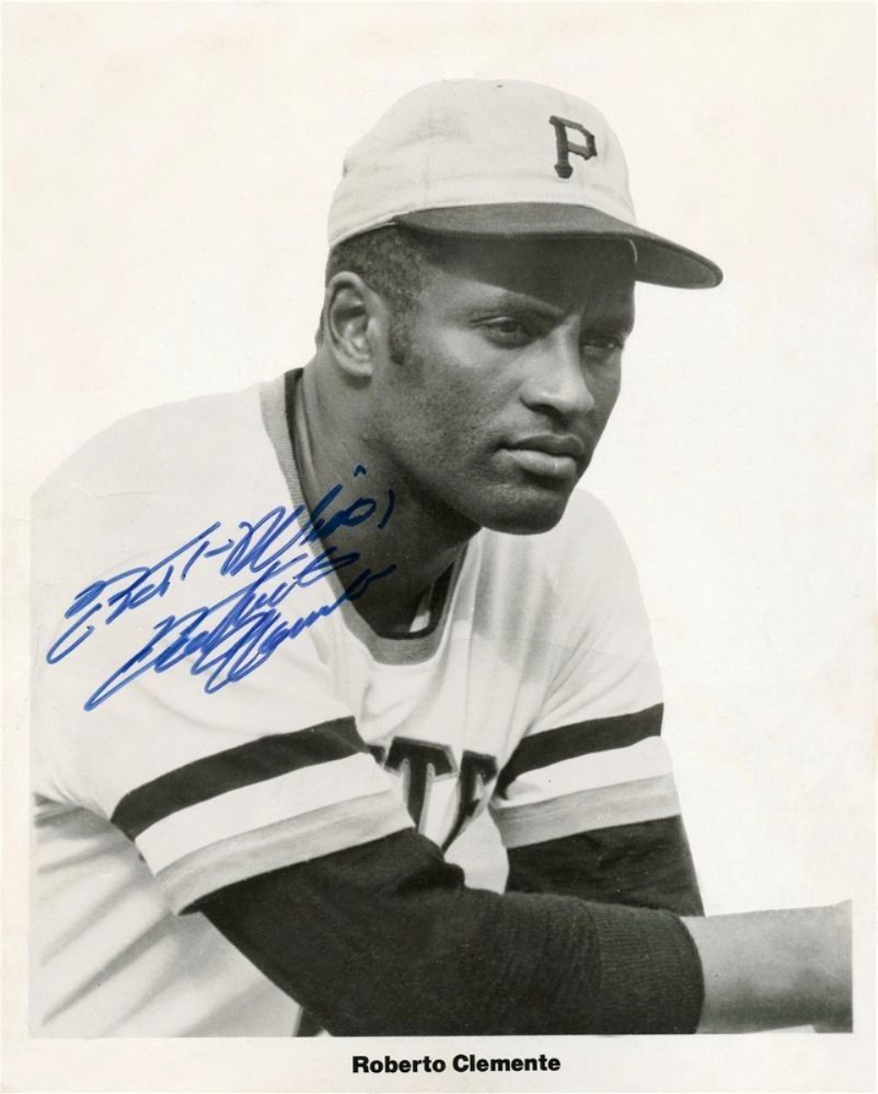 FRAMED Roberto Clemente ⚾ Auto 8x10 Photo Signed Reprint Pitt Pirates FREE SHIP!