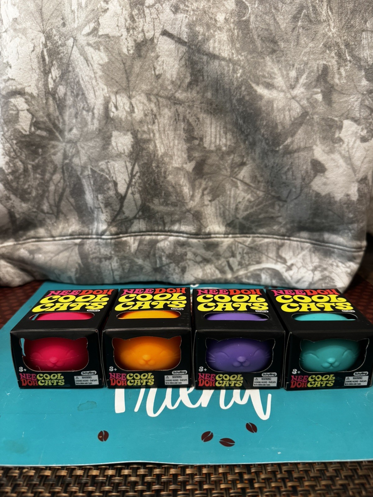 Nee Doh Cool Cats Squishy Sensory Fidget Stress Toy COMPLETE SET!