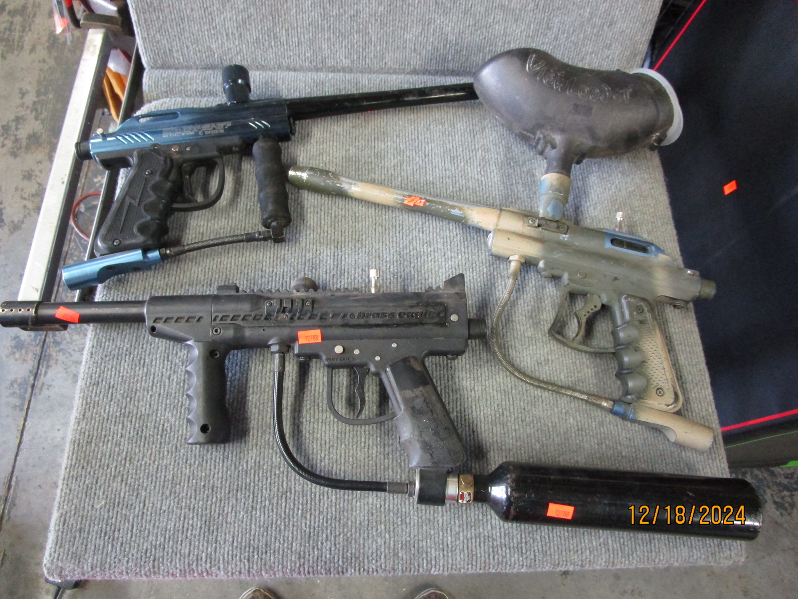 Lot of 3 Paintball Guns Brass Eagle High Voltage Parts or Repair