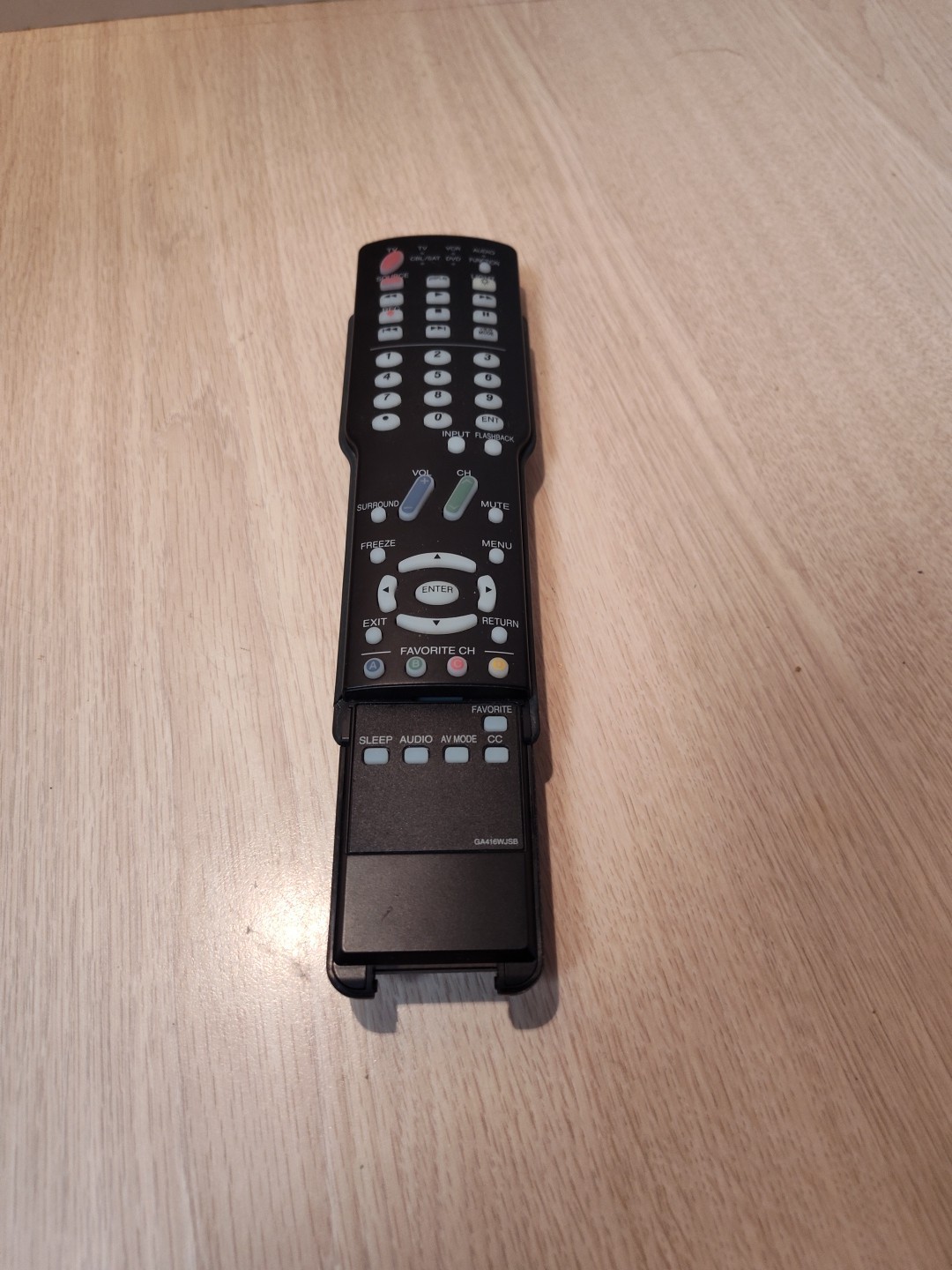 Genuine Sharp Aquos Remote Control GA416WJSB Missing Flip Cover Tested Working