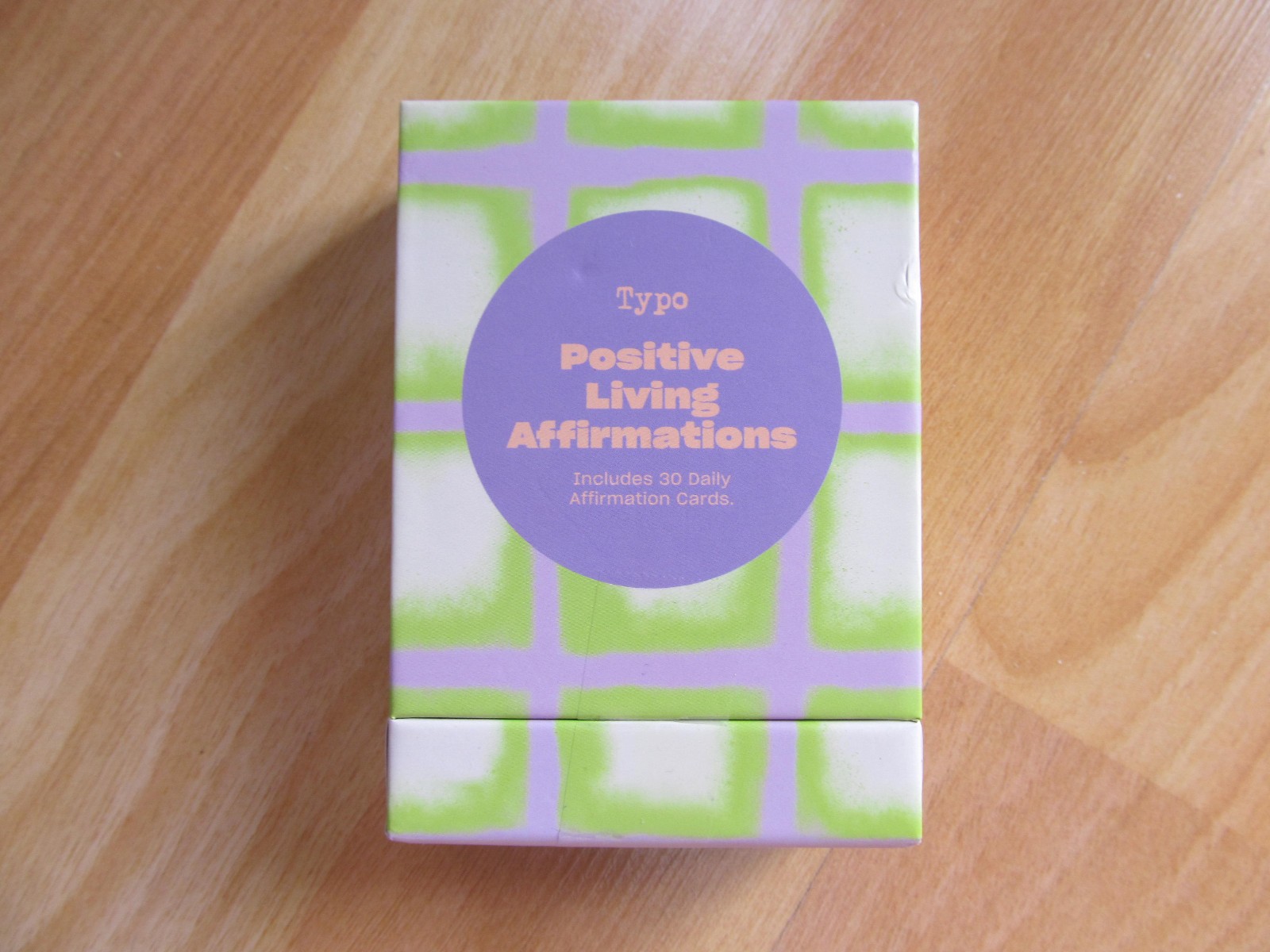 Typo Positive Living Affirmations Cards   30 Daily cards
