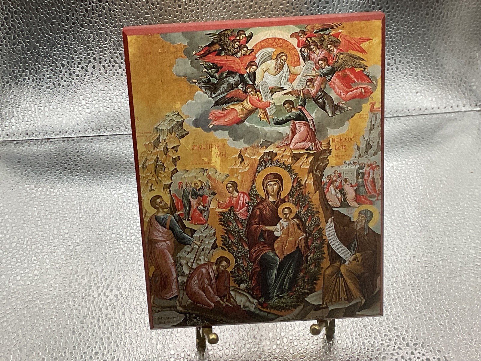 VTG "BURNING BUSH" LAMINATE ON WOOD ORTHODOX ICON