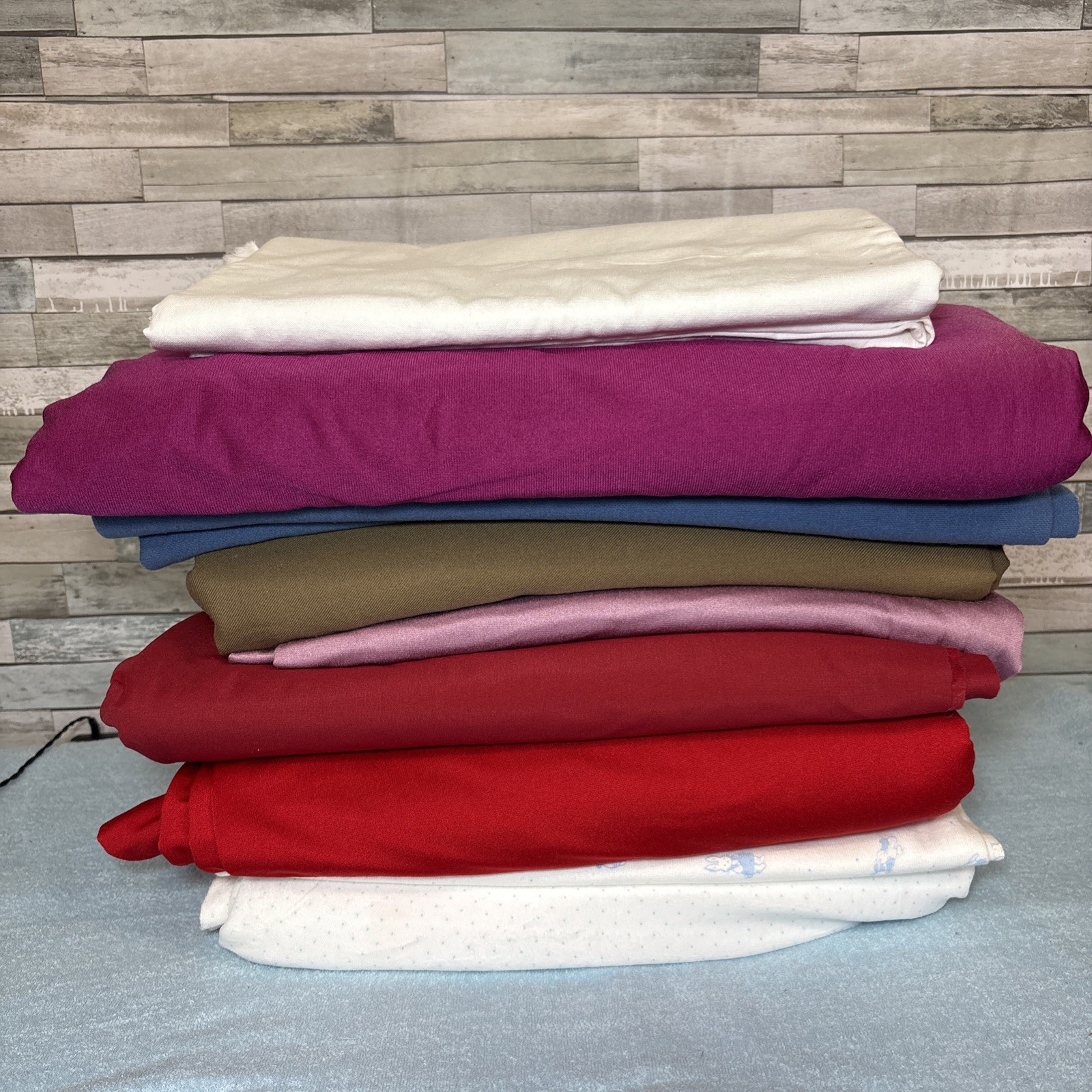 Assorted Fabric Lot-Various Textures, Kinds, Colors Approx 14LBS  (Box #G5)