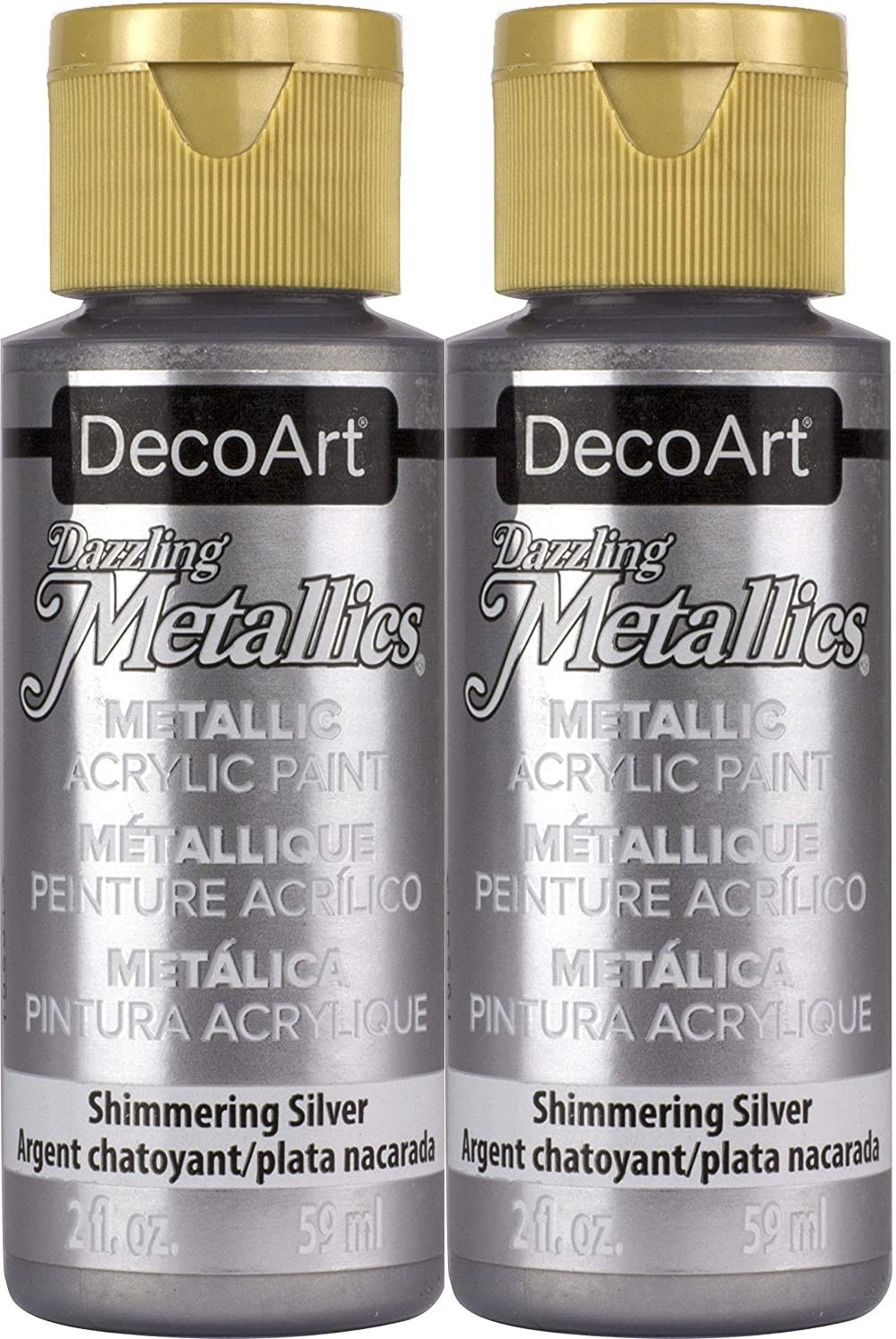 Dazzling Metallics Acrylic Paint 2oz-Shimmer Silver