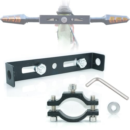 10mm Motorcycle Turn Signal Light Bracket, 2pcs Universal Bicycle Indicator 