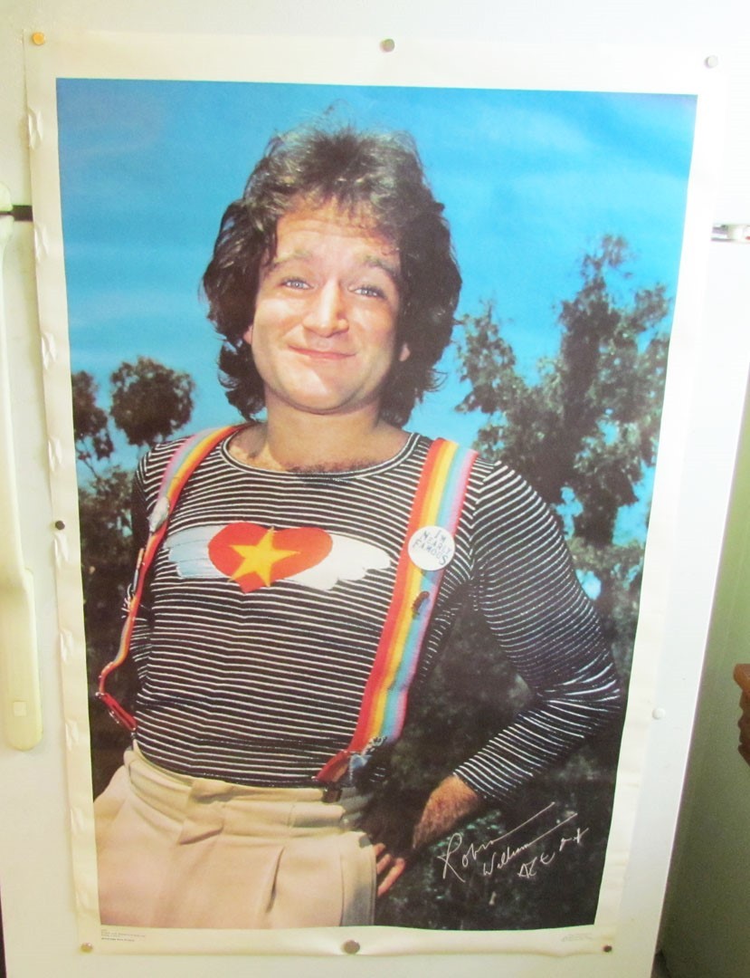 MORK & MINDY ROBIN WILLIAMS AS MORK 1979 WALL POSTER DARGIS ASSOCIATES 23"x36"
