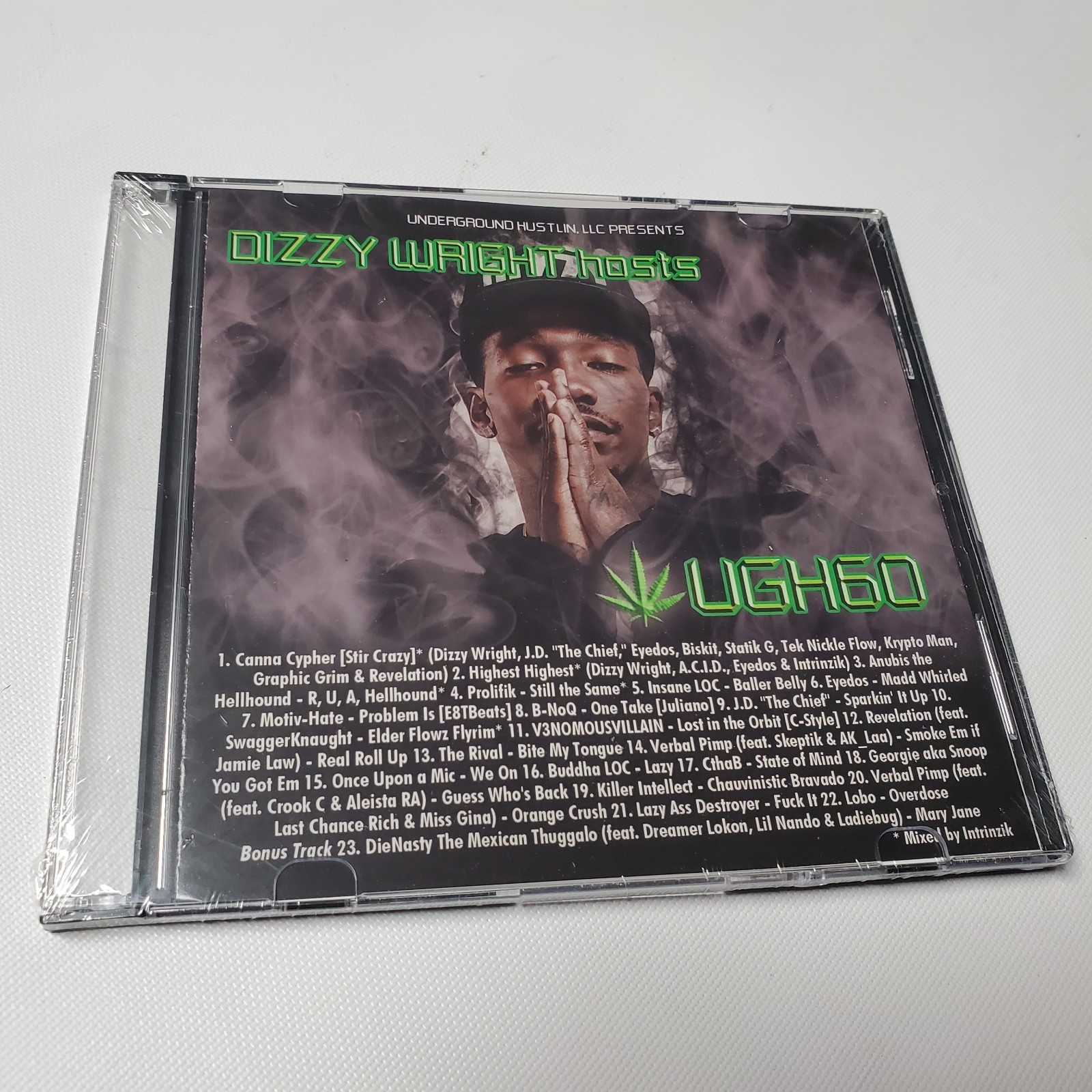 New Underground Hustlin' 60 Dizzy Wright CD UGH Mixtape Juggalo MNE 2017 Hopsin