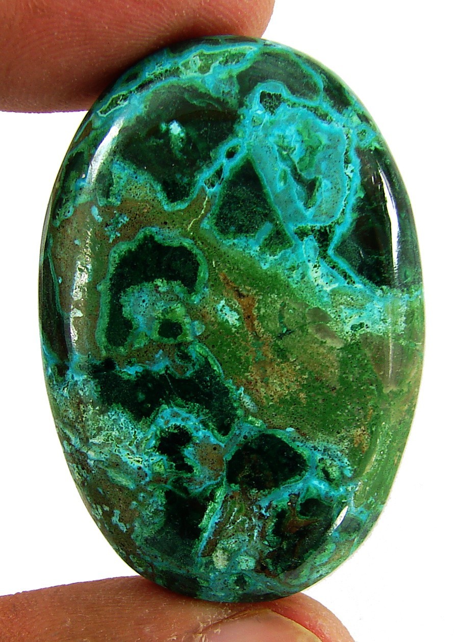 88.60 Ct Natural Malachite Chrysocolla Loose Gemstone Cab Wire Wrap Stone- 63010