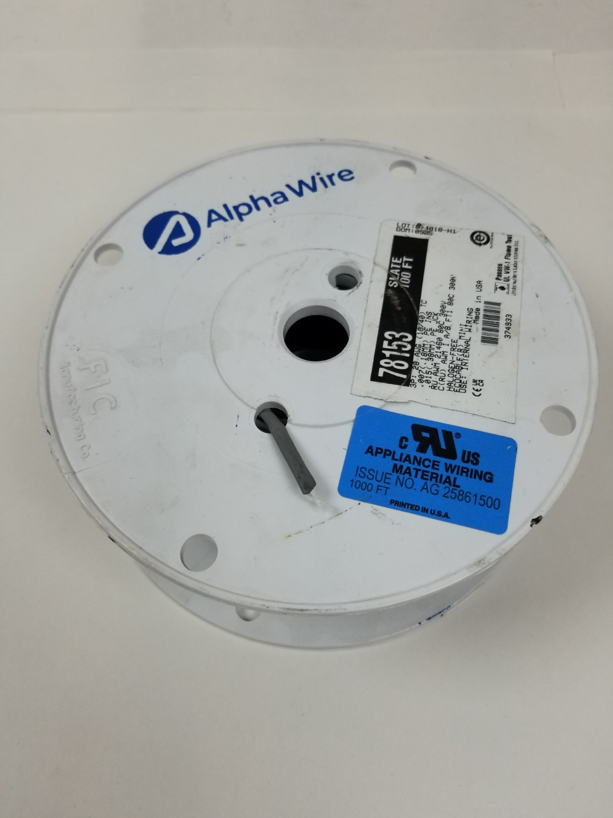 100ft Alpha Wire 78153 Multi-Pair 6 Conductor 28 AWG Slate NEW