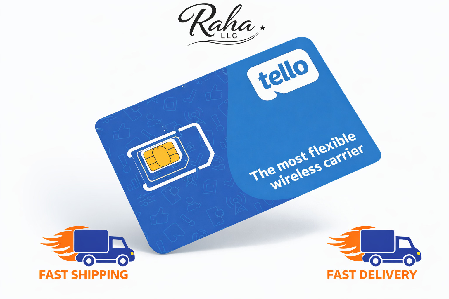 Tello Mobile - US Prepaid SIM Card (3 in 1) | Bring Your Own Phone Kit