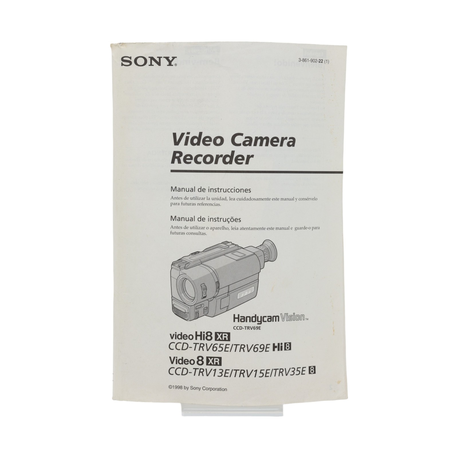 Sony Hi 8 XR Manual ccd-trv69e ccd-trv13e trv15e trv35e