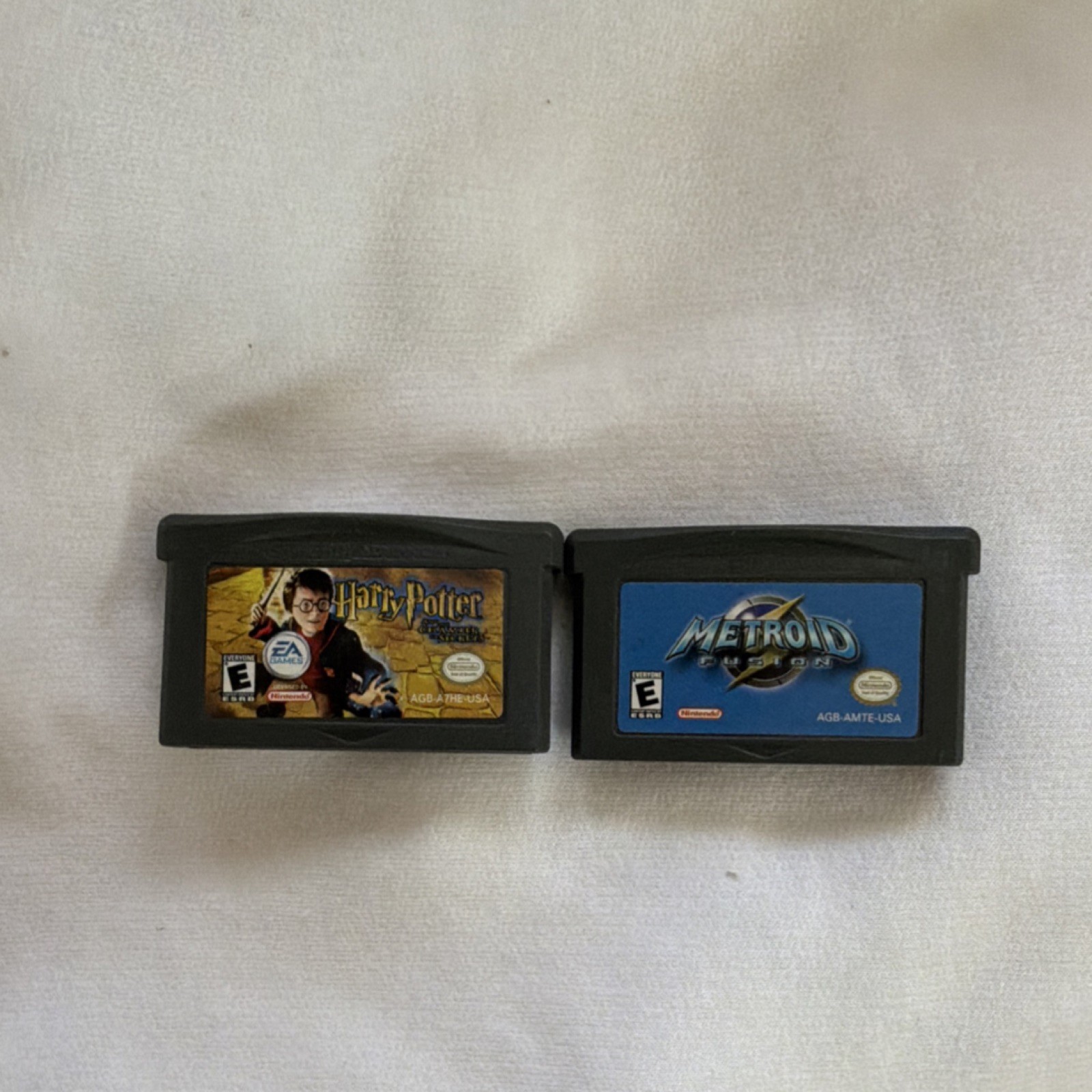 Nintendo EA Games Game Boy Advance GBA Harry Potter & Metroid Game Lot