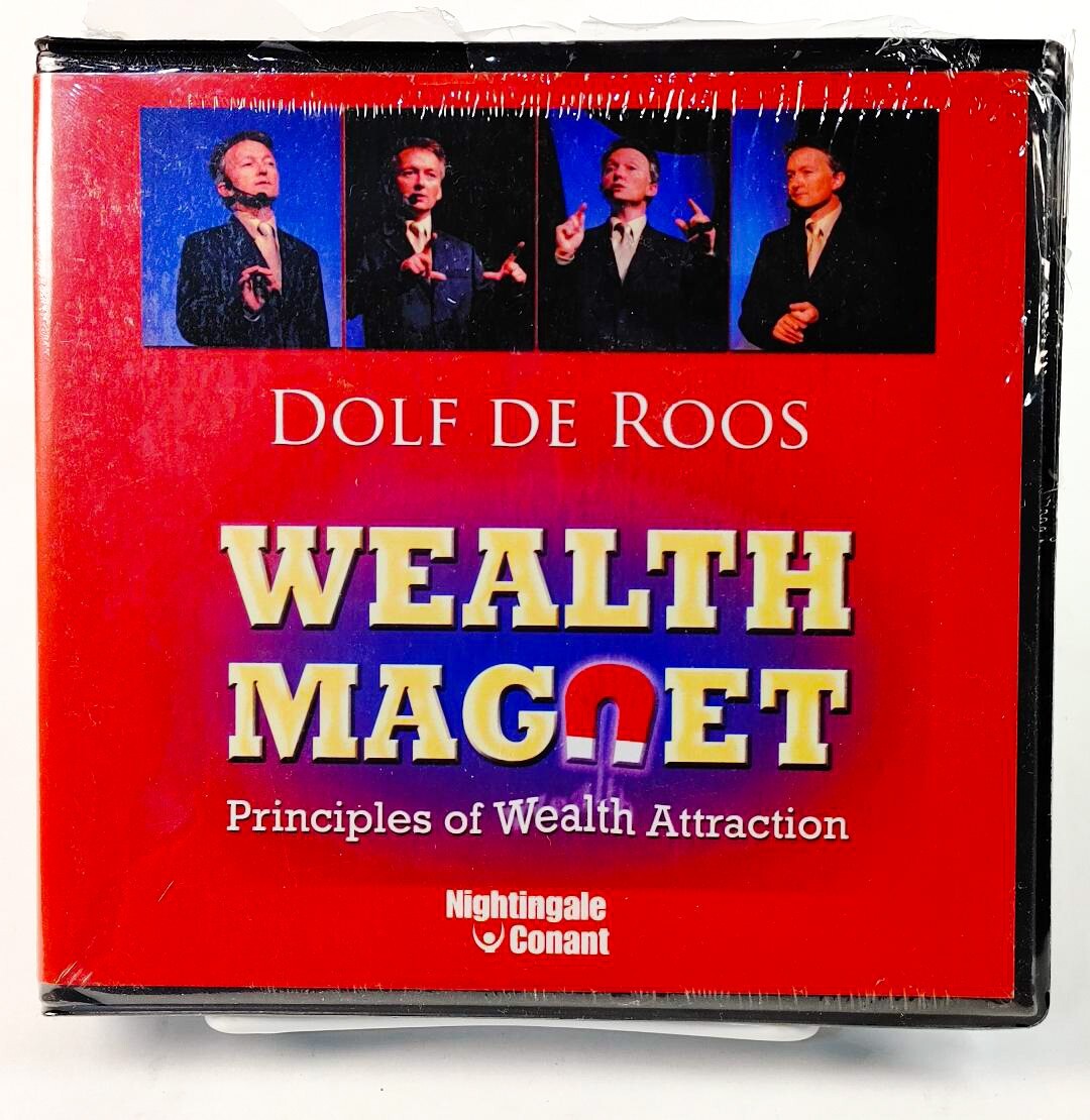 Wealth Magnet Wealth Attraction - Dolf De Roos 7 CD Set Audiobook & Workbook NEW