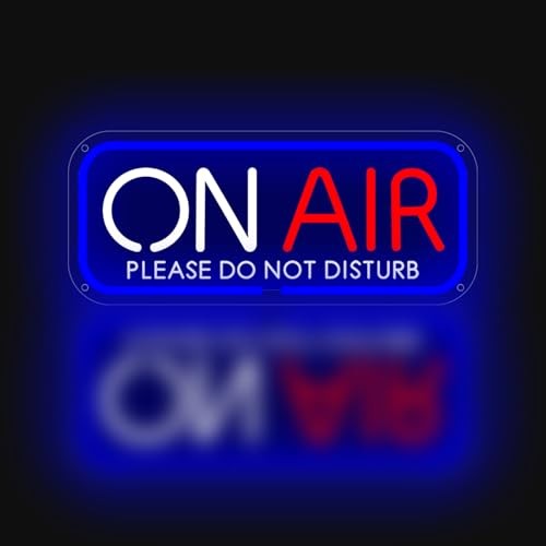 ON AIR Neon Sign - Bright LED Studio Light for Streaming Room, Multicolor