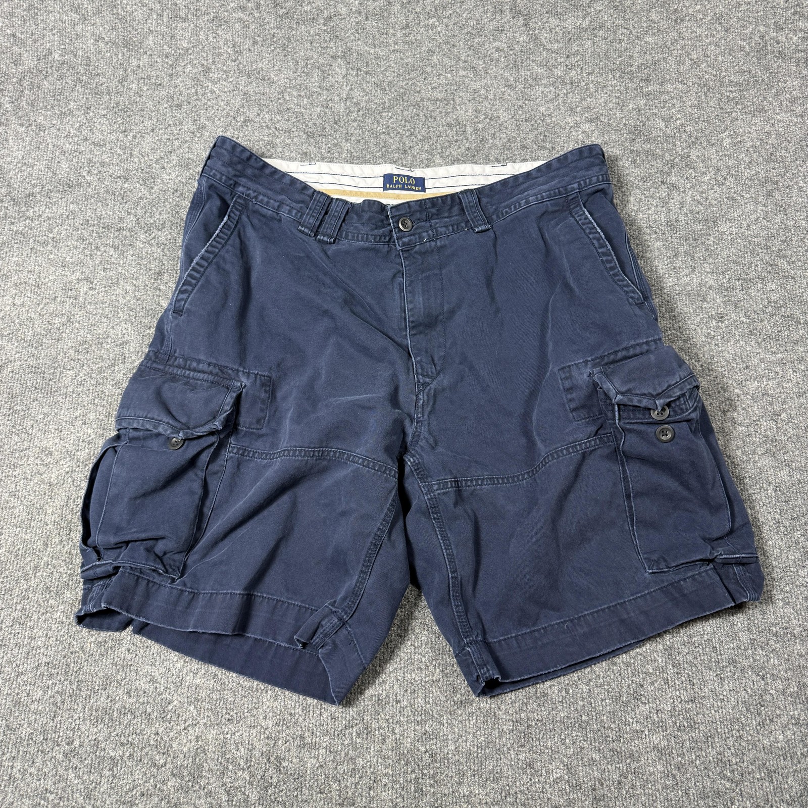 Polo Ralph Lauren Cargo Shorts Mens 38 Blue 11 Inseam Classic Cargo Paratrooper