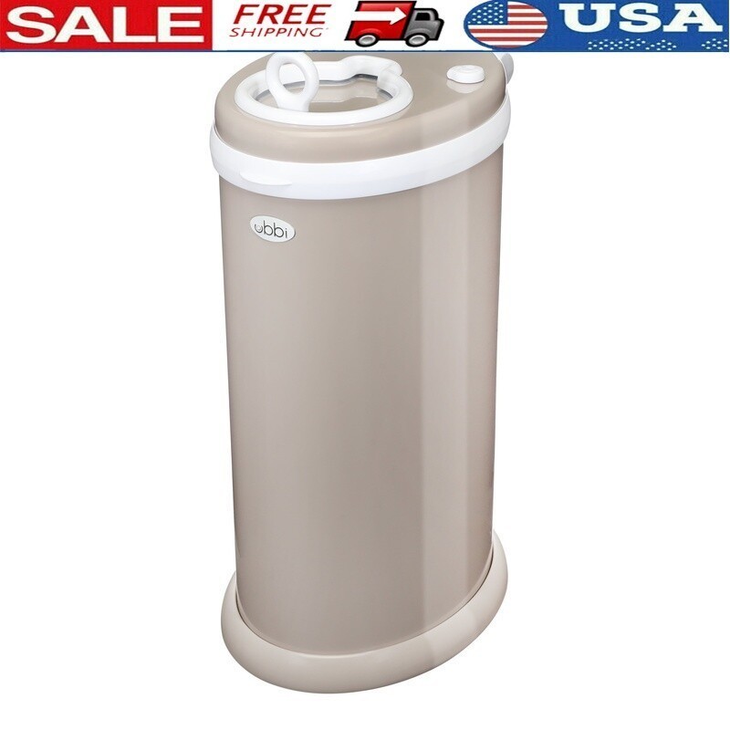 Stainless Steel Diaper Pail Odor Locking No Special Bags Childproof Sliding Lid