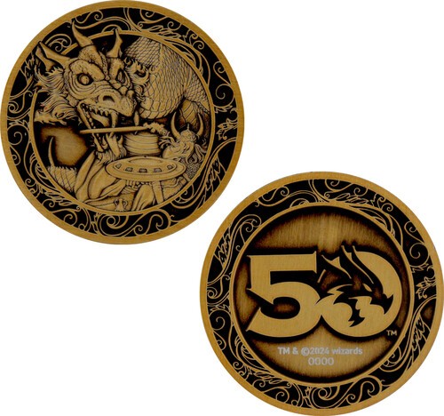 Dungeons & Dragons: 50th Anniversary - Limited Edition Coin - Original Red Box C