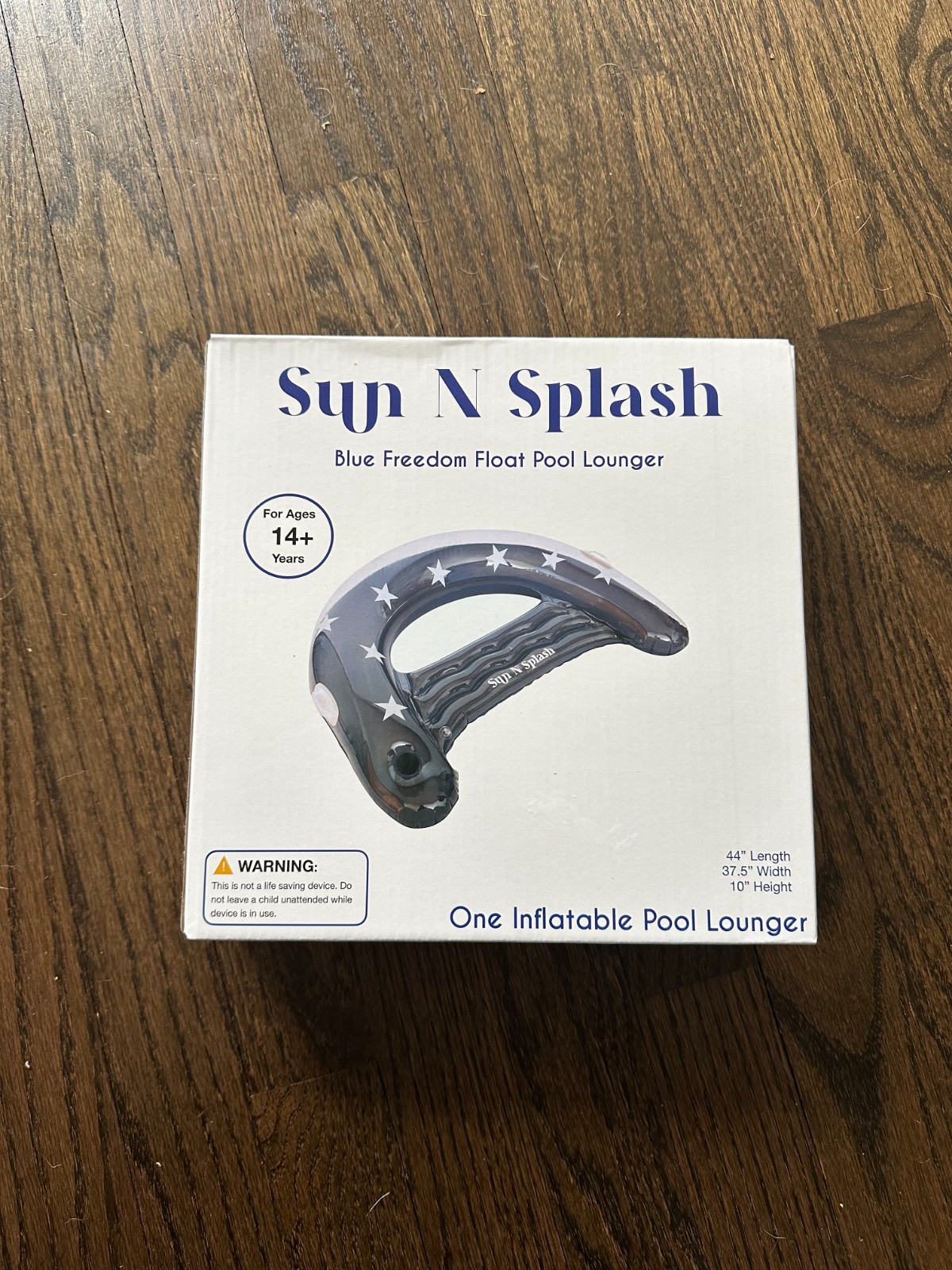 NEW SUN N SPLASH Blue Freedom Float Pool Lounger