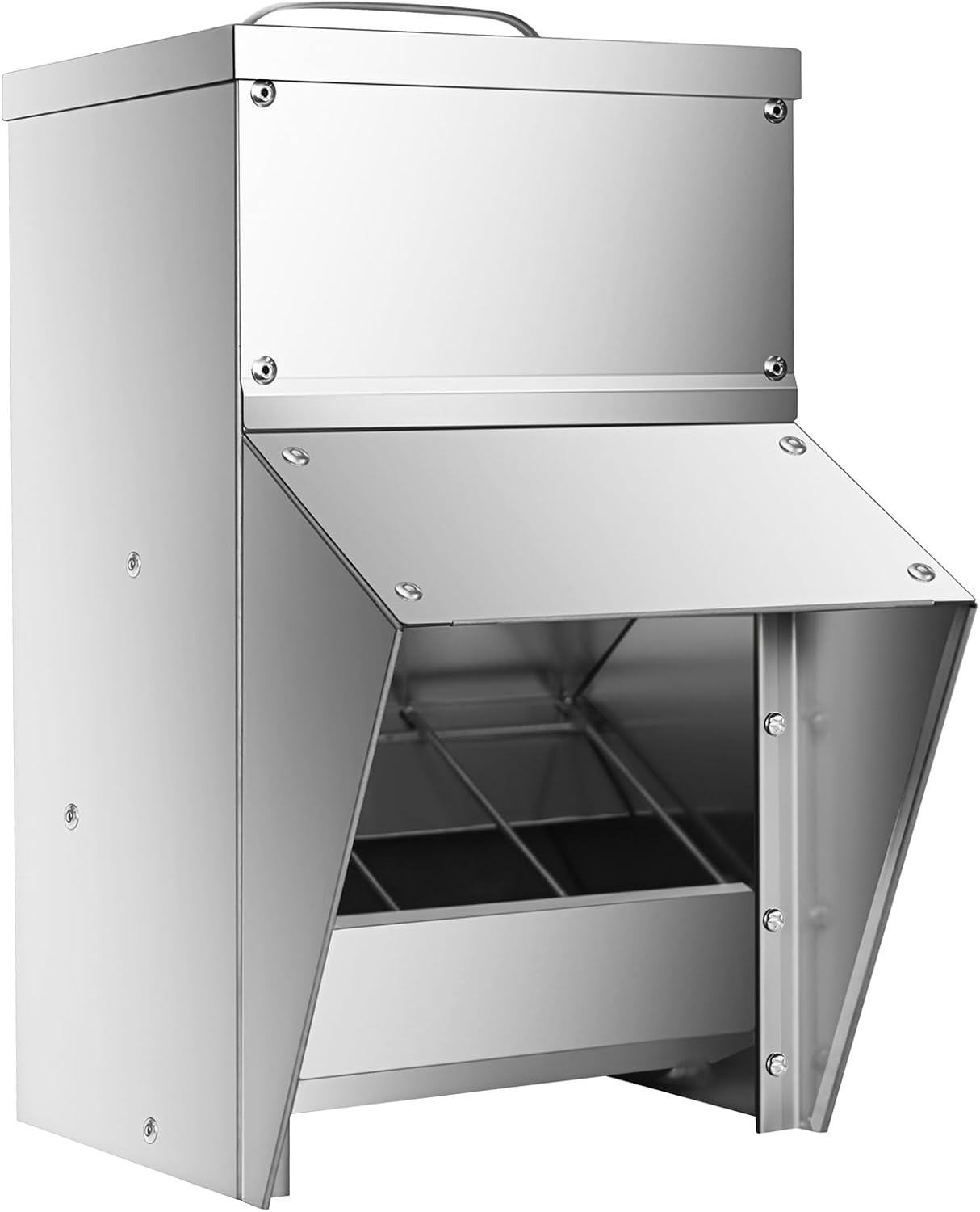 RYFT Galvanized Chicken Feeder 11.5 Lbs Capacity, Outdoor Rat Proof Metal  READ