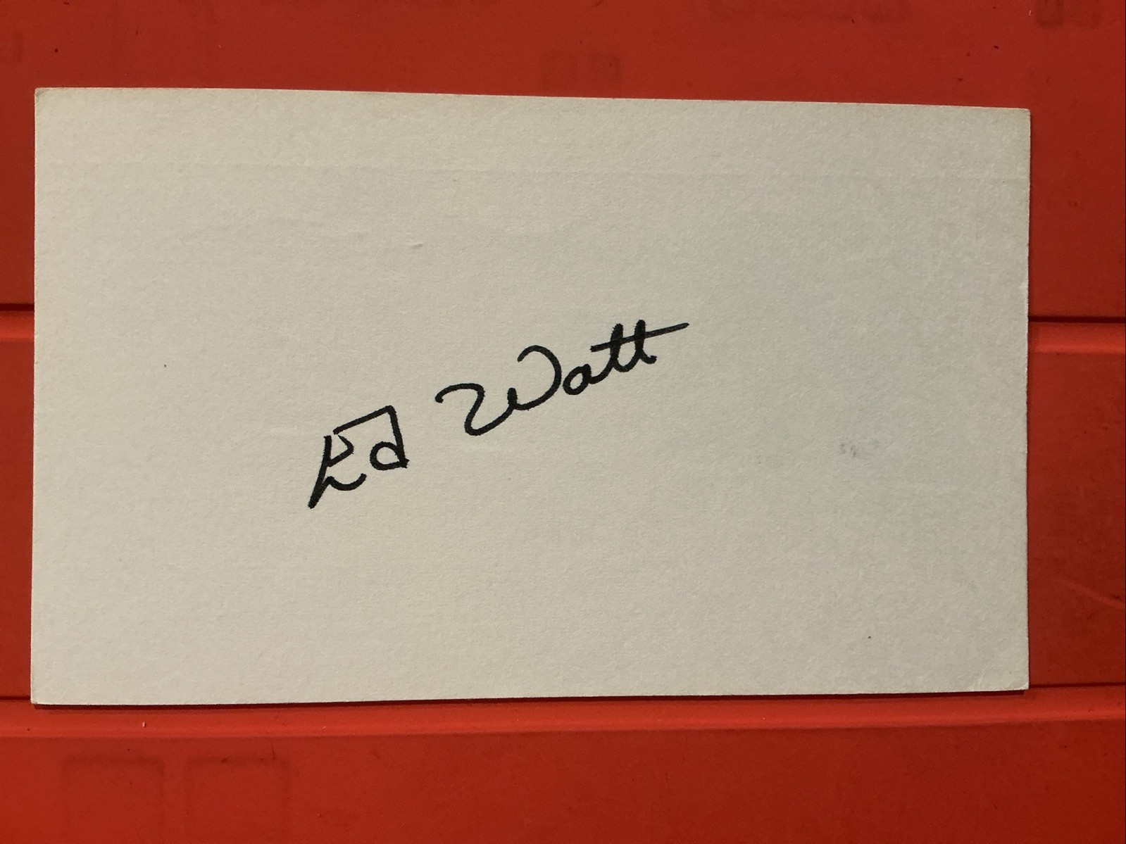 Ed Watt🔥🔥MLB Debut 1966 Baltimore Orioles 🔥🔥Autograph⚾️⚾️