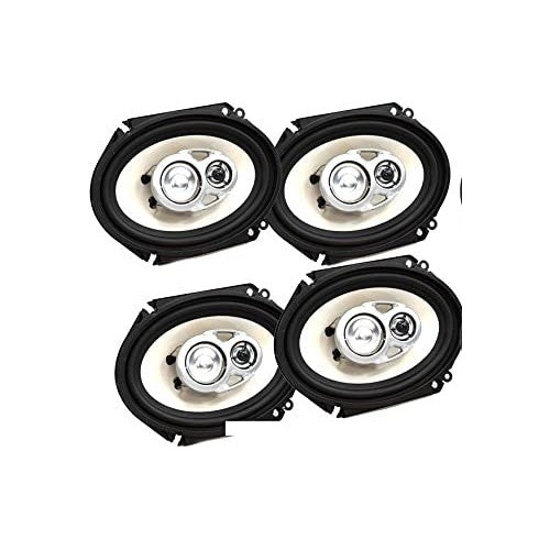 4 Pair Absolute BLS-6803 Blast Series 640W 6x8" 5x7" 3 Way Car/Marine/ATV/UTV