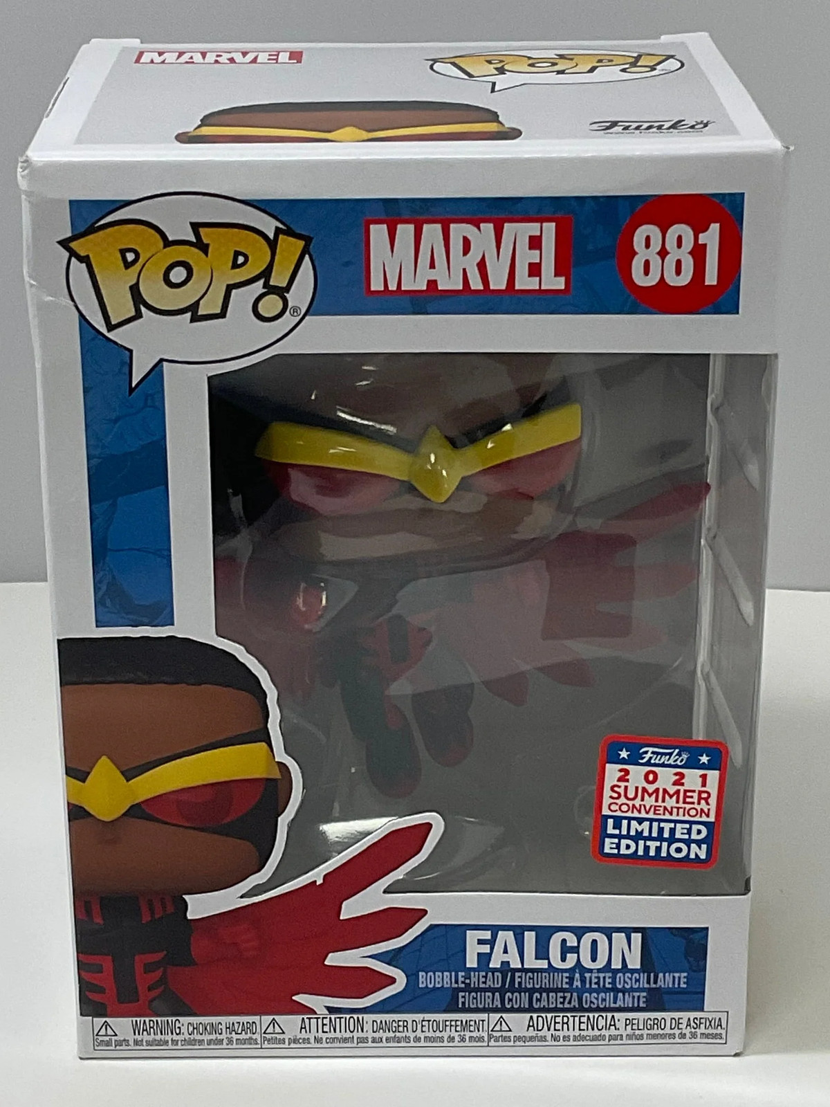 Falcon Funko Pop! Marvel 2021 Summer Convention Limited Edition #881