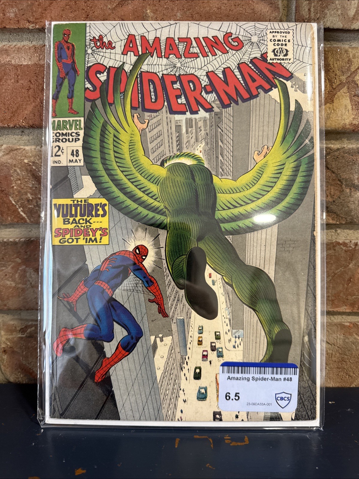 Amazing Spider-Man #48 Marvel 1967 CBCS (not CGC) Raw 6.5 FN+ 1st New Vulture
