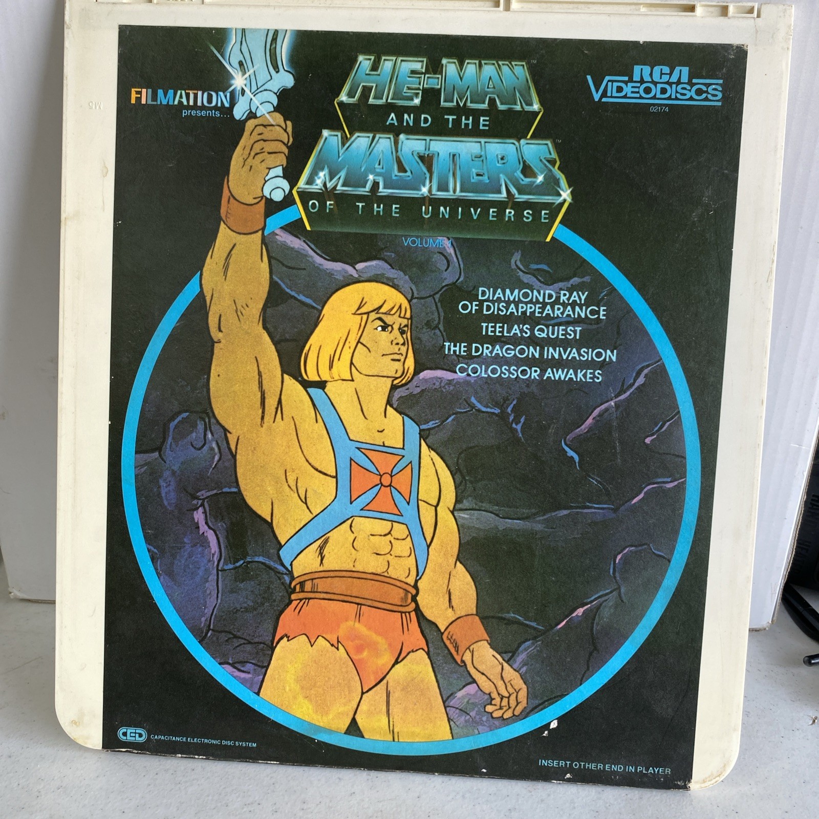 Vintage He-Man And The Masters Of The Universe Volume 1 CED RCA Video Disc