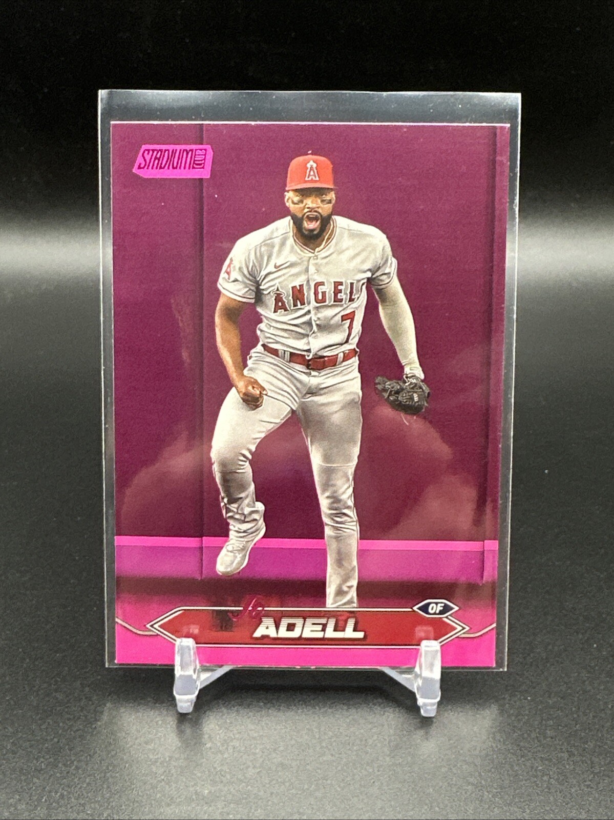 2024 Topps Stadium Club #10 Jo Adell Pink Parallel Angels