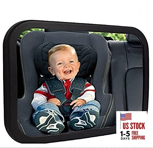  Baby Car Mirror, Rear Facing Car Seat Mirror Safety for Infant Newborn, Baby 