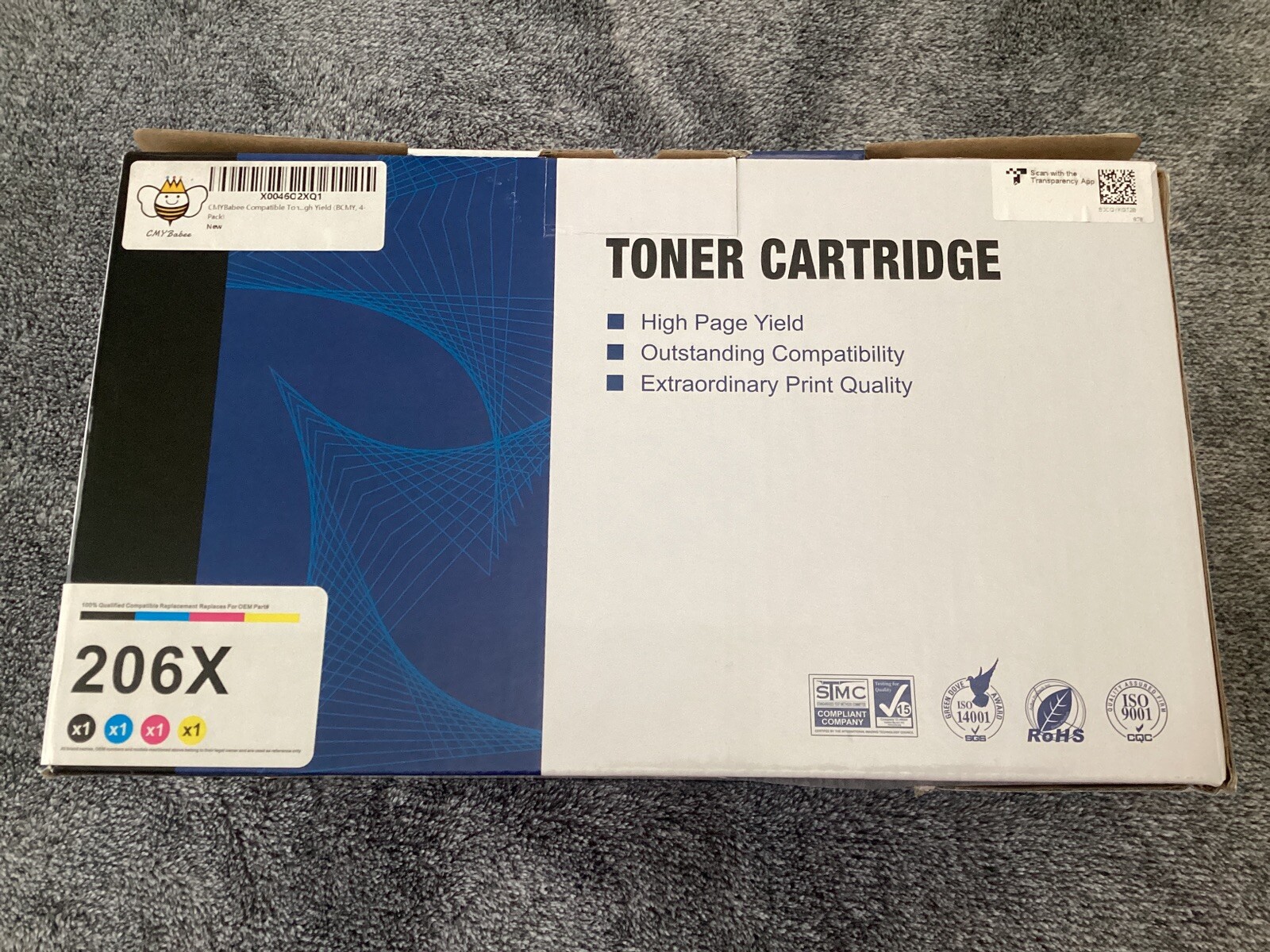 SET/4 206X Hi Yield Toner Set For HP MFP Color LaserJet M480f M479 M455dn M454..