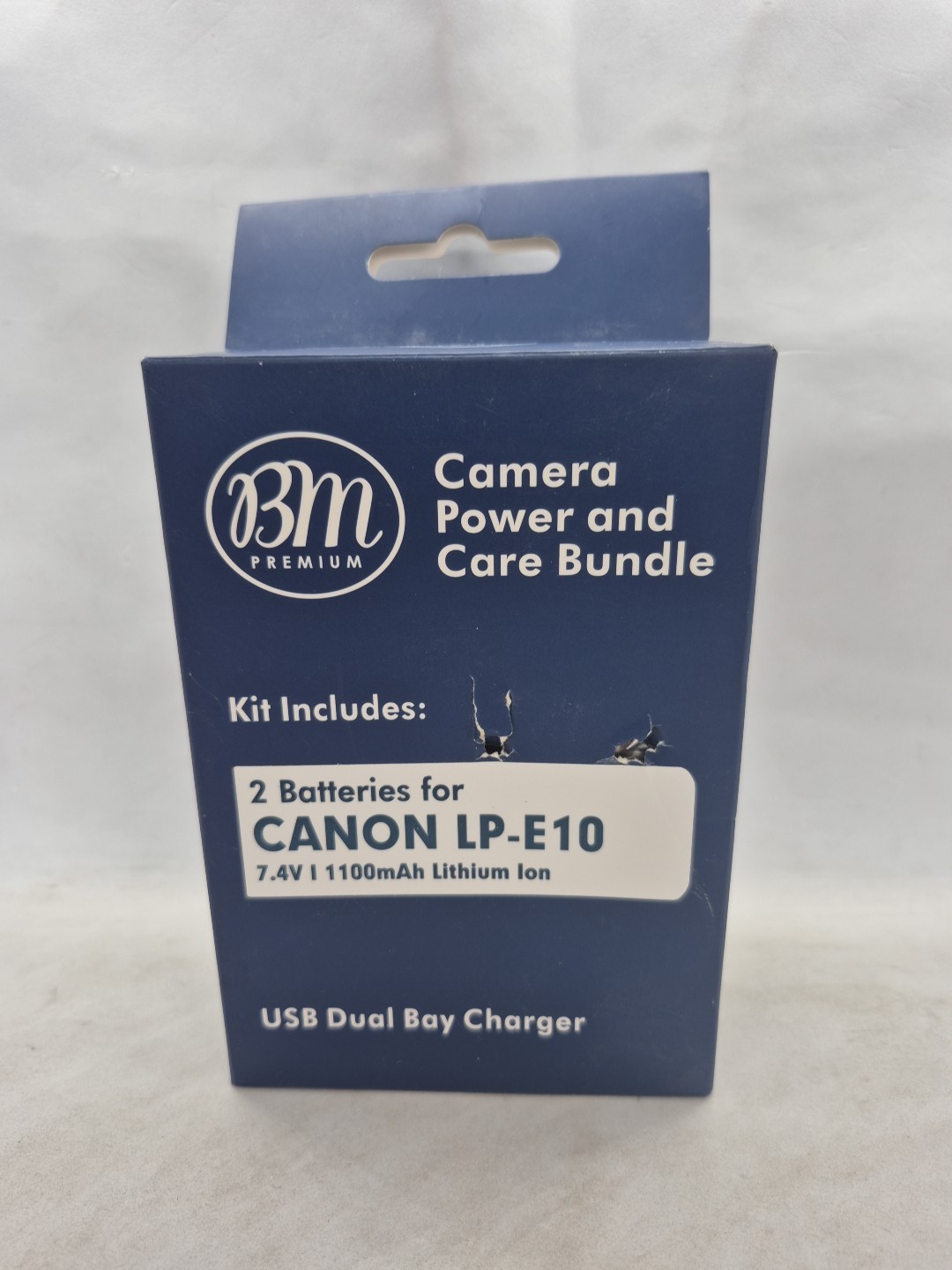 BM Premium Battery (2-Pack) and Charger for Canon LP-E10