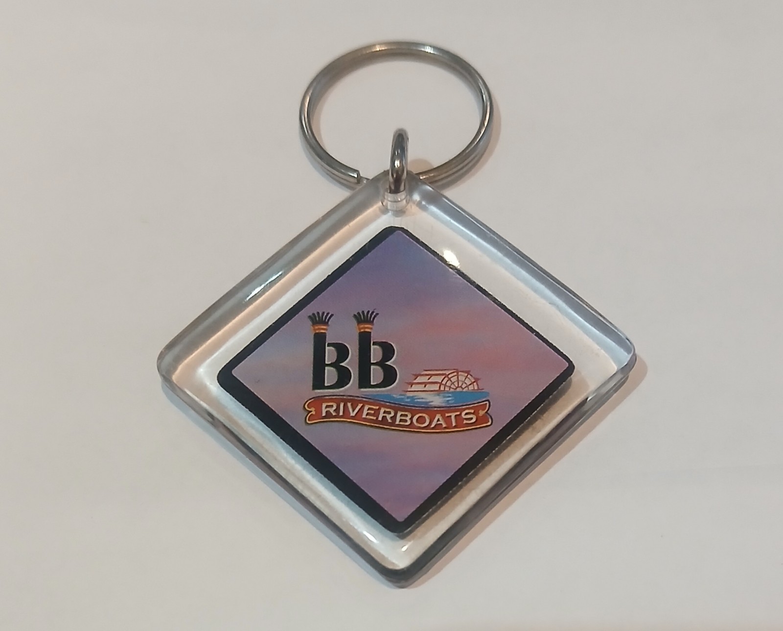 Vintage BB Front Riverboat Keychain Keyring