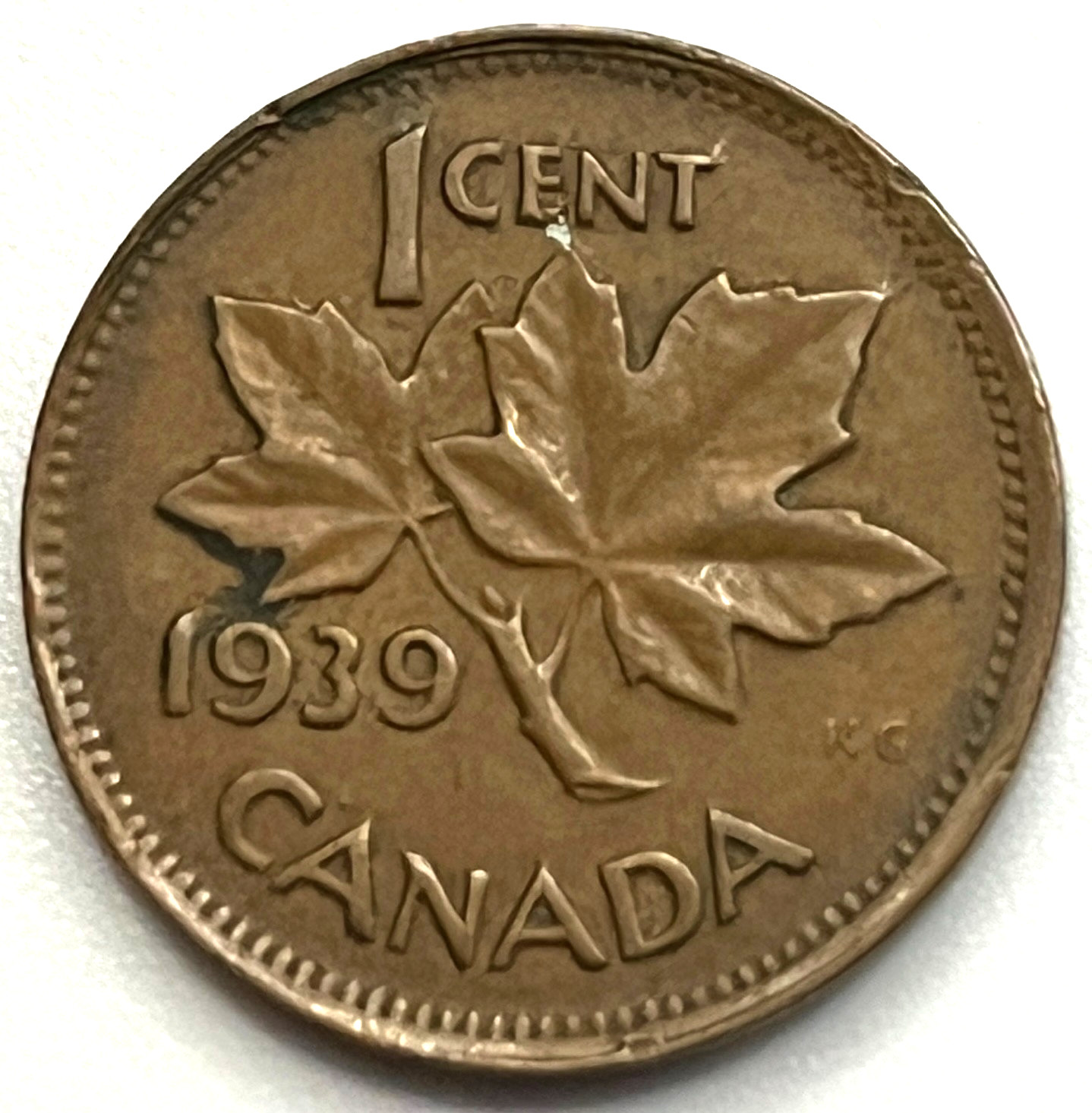 Canada / 1 Cent / 1939 / KM#32 / (03-1242)