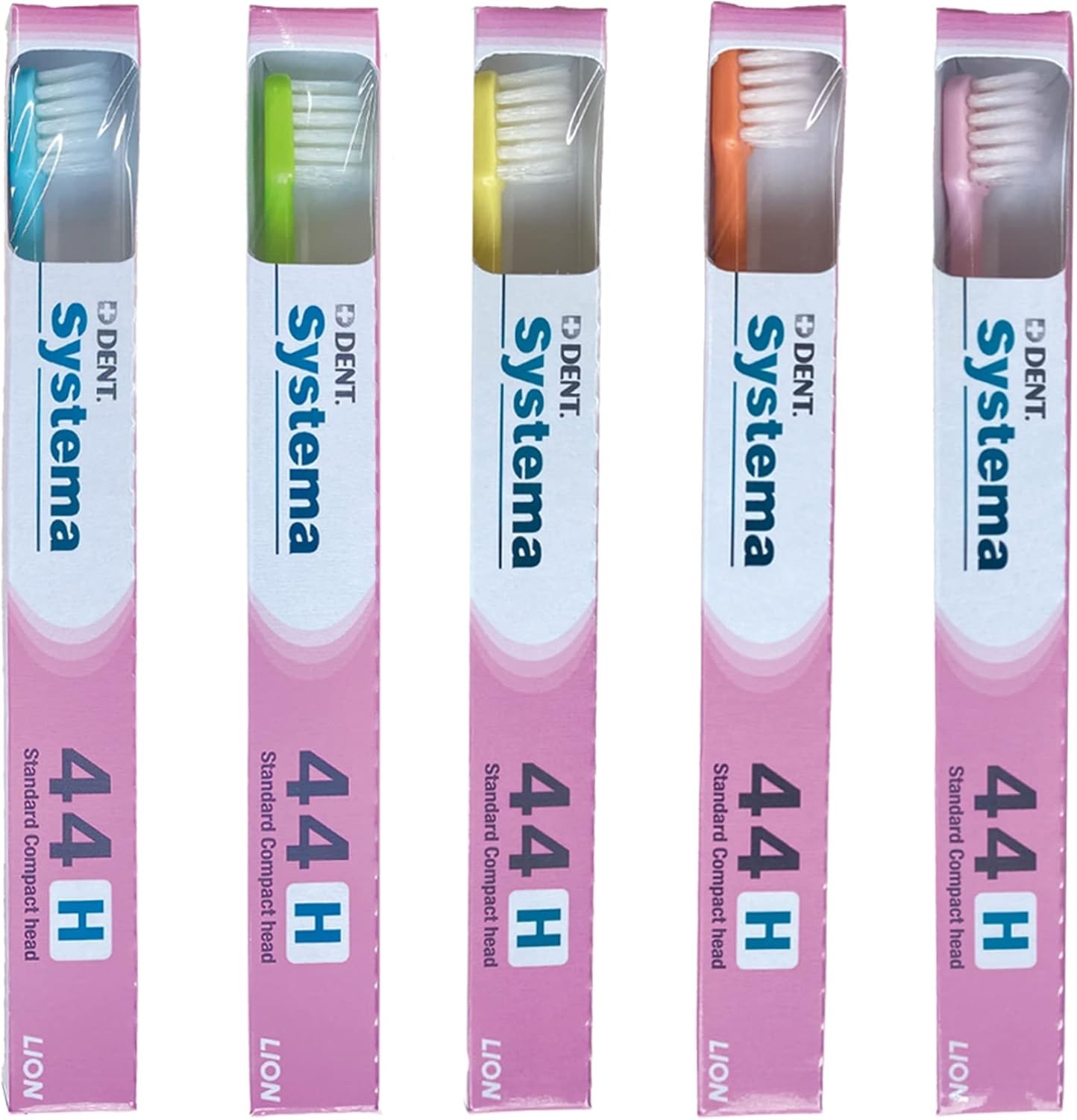 Lion DENT. Systema Toothbrush x 10 44H (Compact Hard) Made in Japan