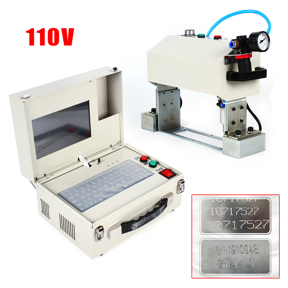 Pneumatic Label Marking Engraving Electric Dot Peen Metal Engraving Machine US