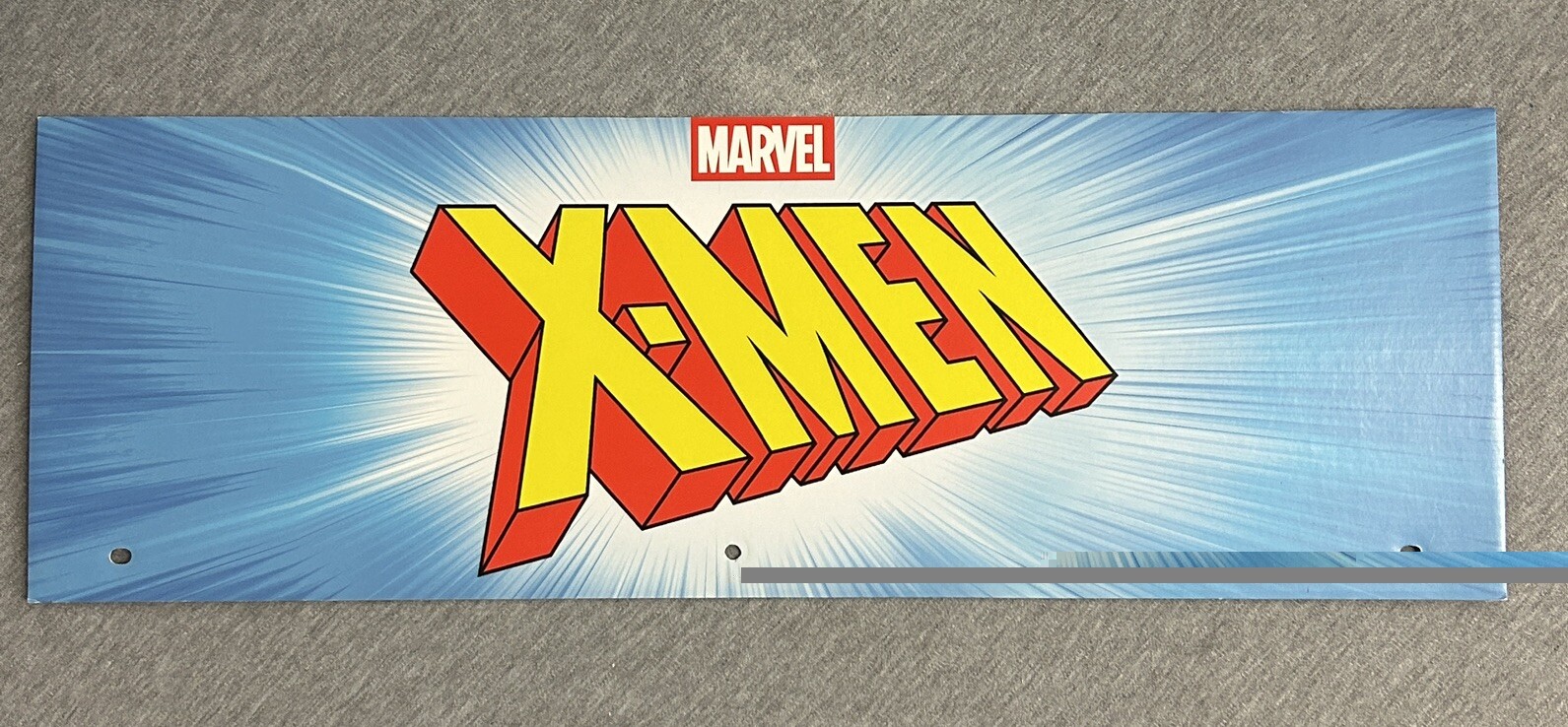 2024 Spirit Halloween Display End Cap 24" x 8" - Marvel X-Men