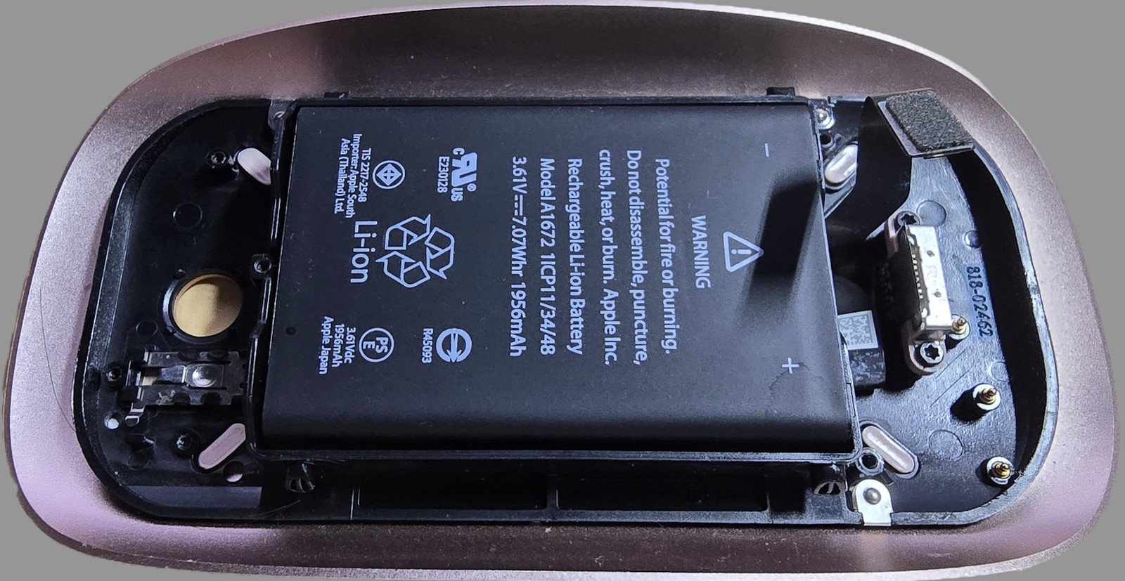 BATTERY With Apple Magic Mouse 2 Cover A1657